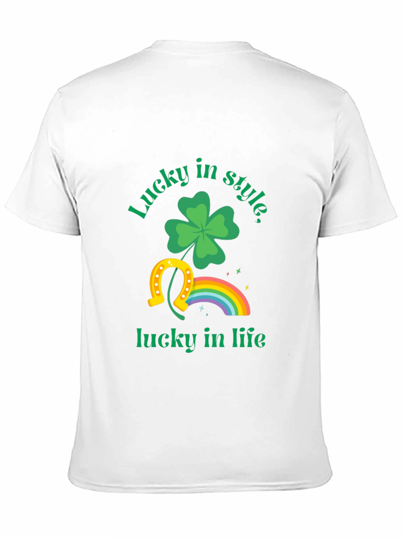 Lucky in Style T-Shirt: St. Patricks Day Clover Design