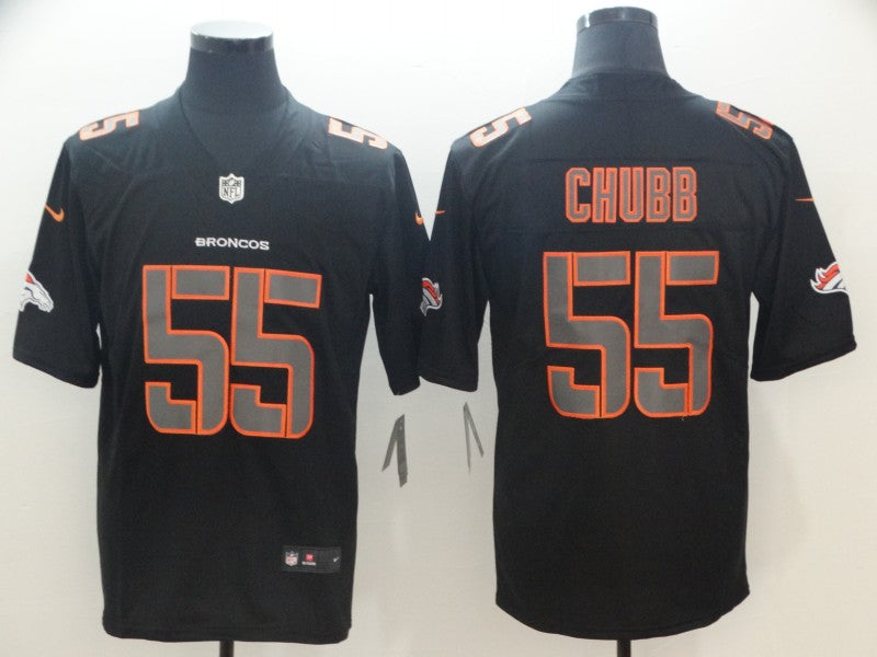 Men's Denver Broncos Bradley Chubb #55 Black Player Game Jerseys