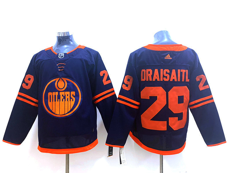Men's Edmonton Oilers Leon Draisaitl #29 Navy Breakaway Player Jerseys