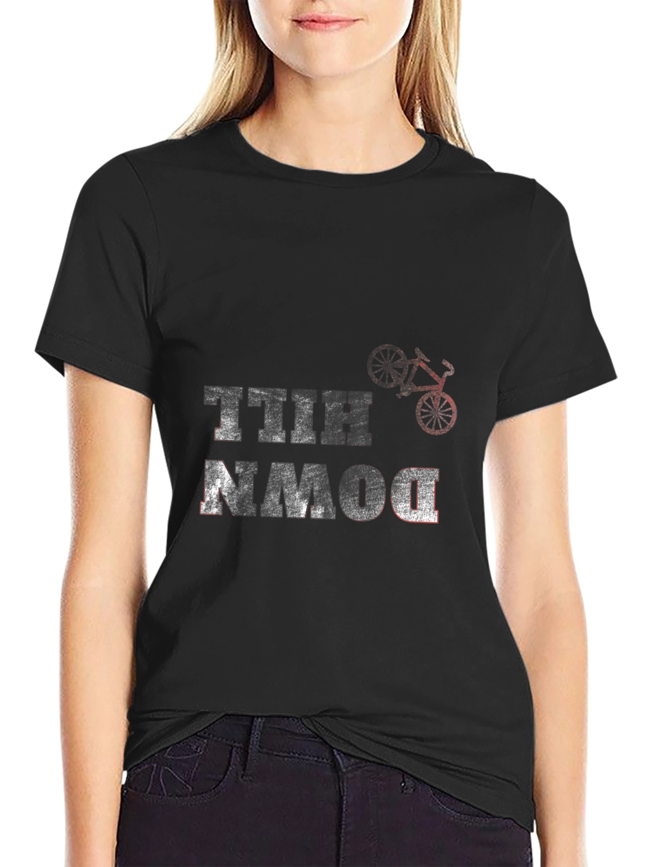 Downhill Mountain Bike Graphic T-Shirt