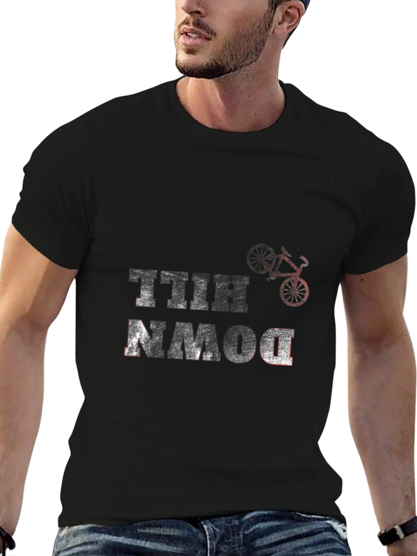Downhill Mountain Bike Graphic T-Shirt