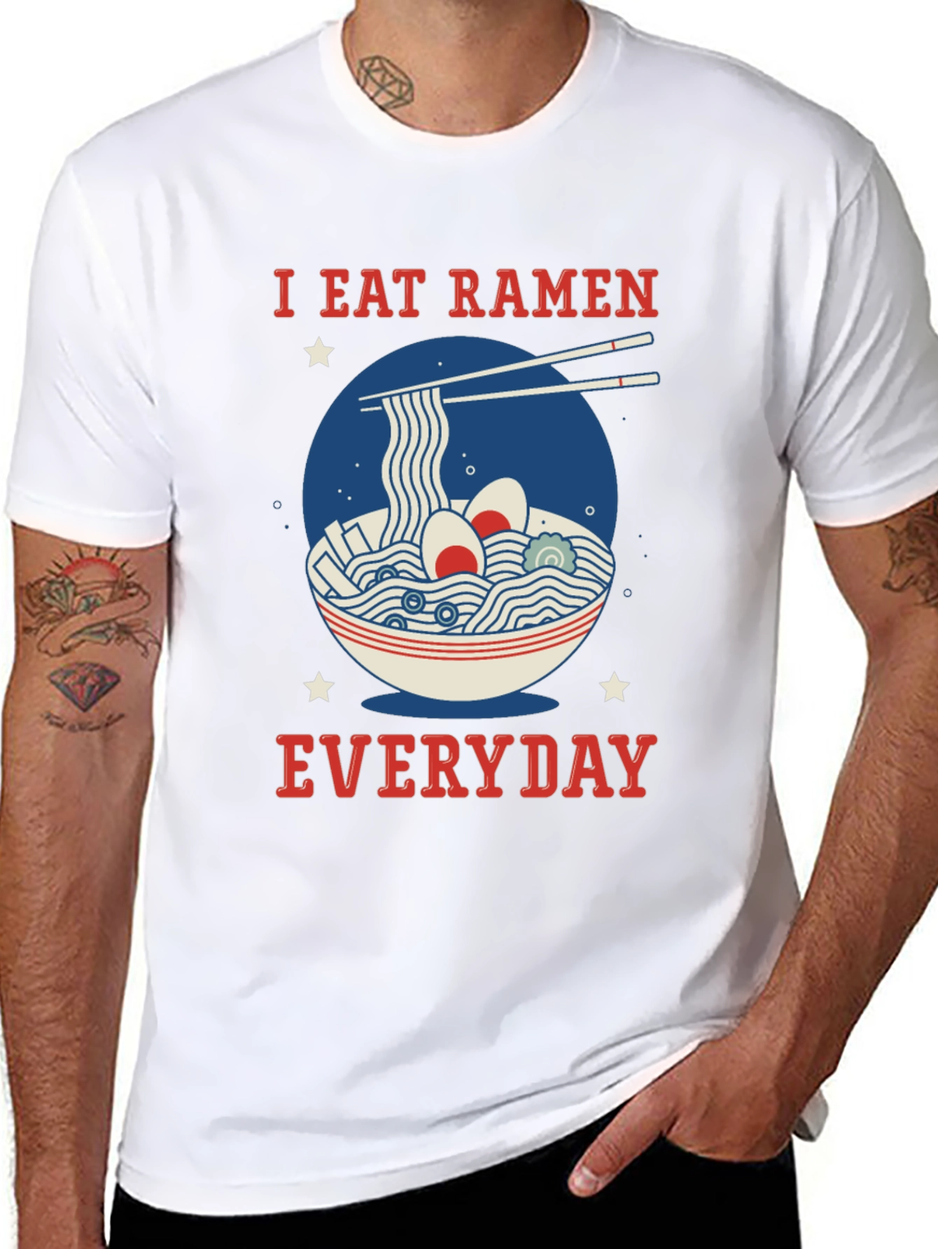 I Eat Ramen Everyday Graphic T-Shirt