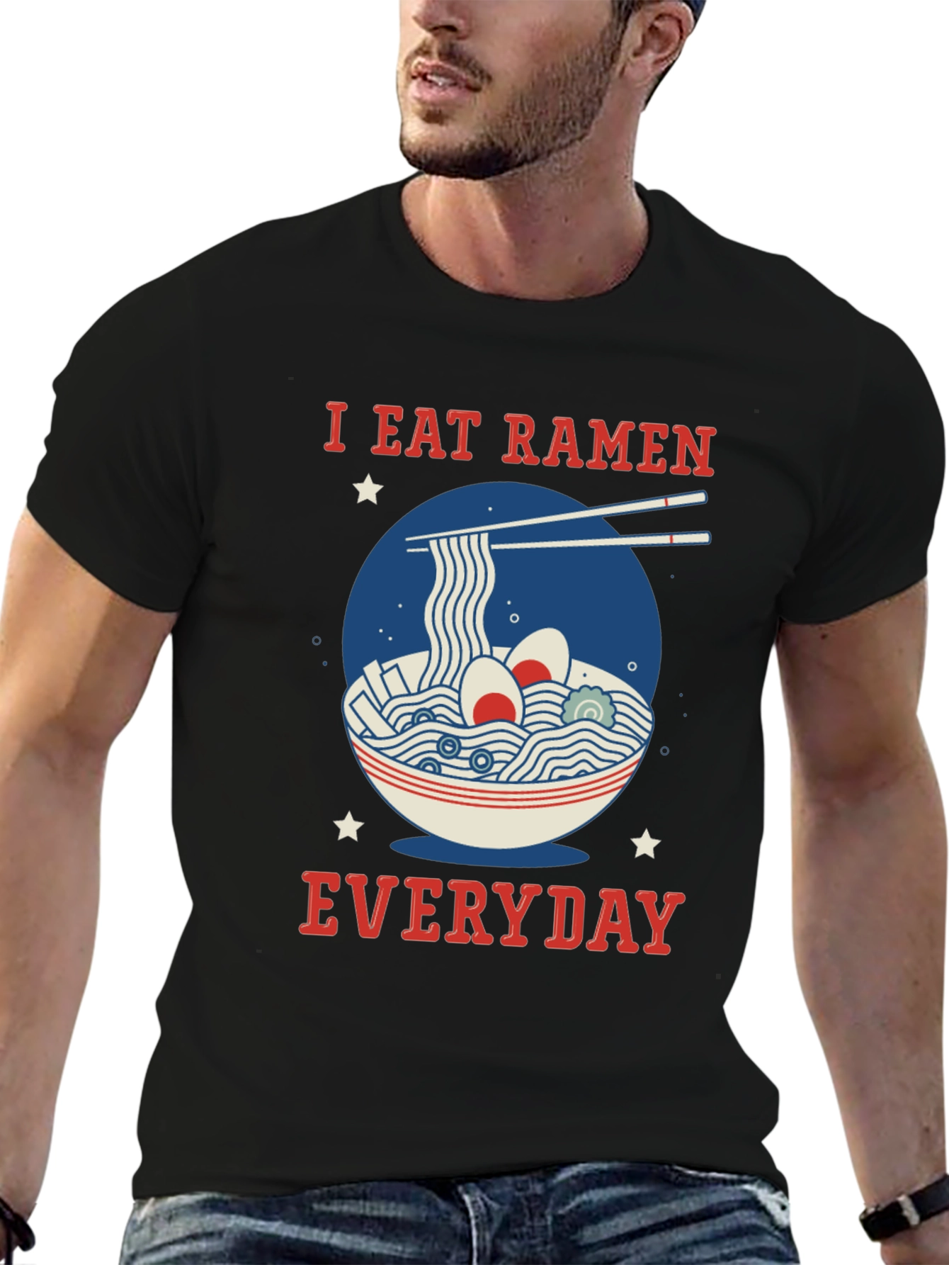I Eat Ramen Everyday Graphic T-Shirt