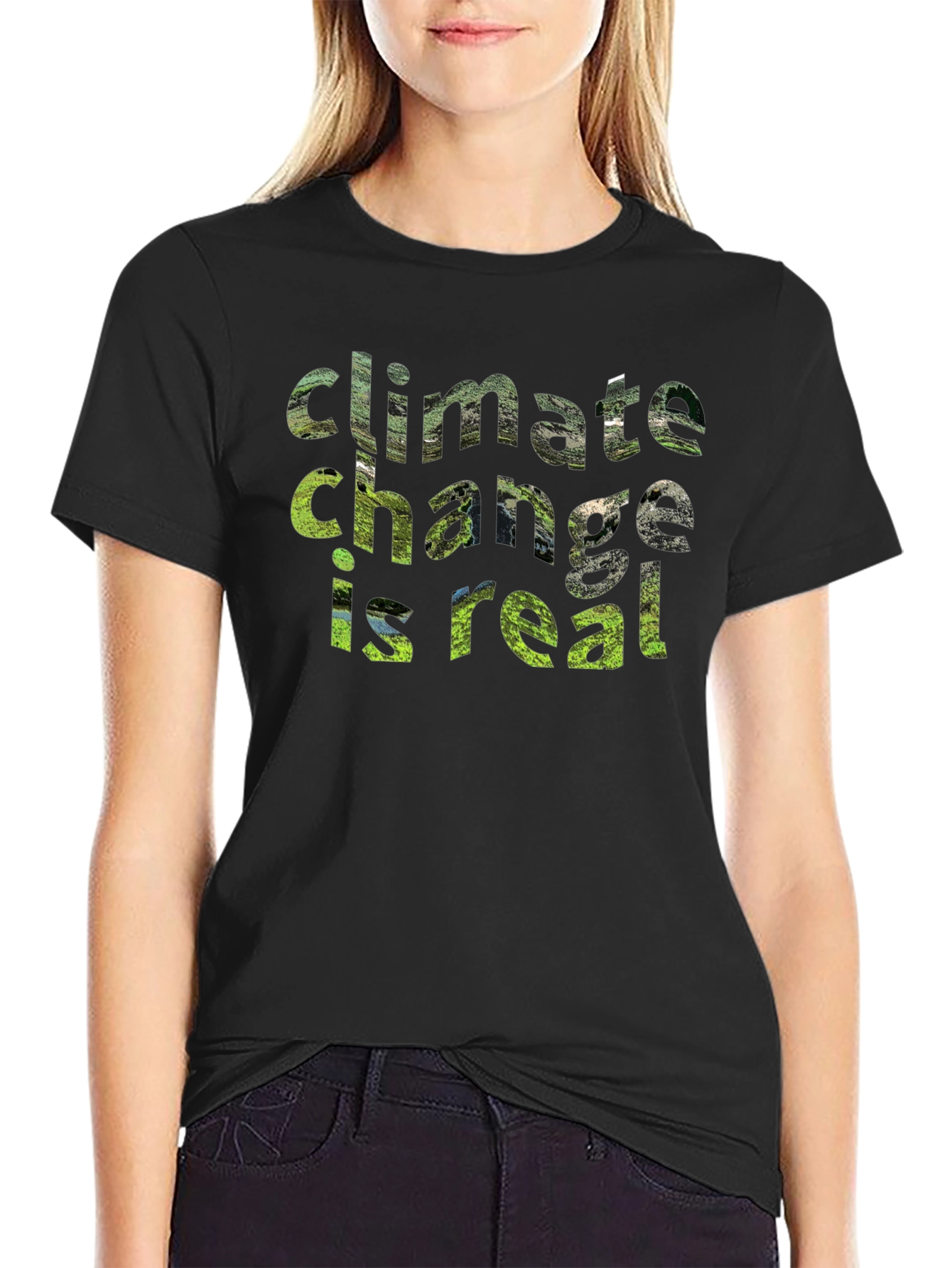 Climate Change Is Real Graphic Tee - Eco-Friendly Shirt