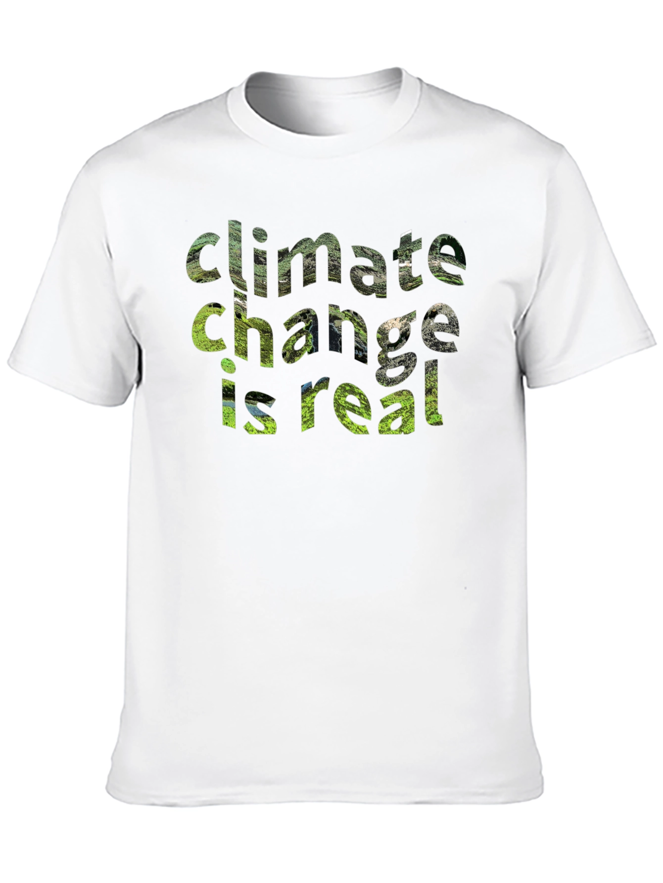 Climate Change Is Real Graphic Tee - Eco-Friendly Shirt