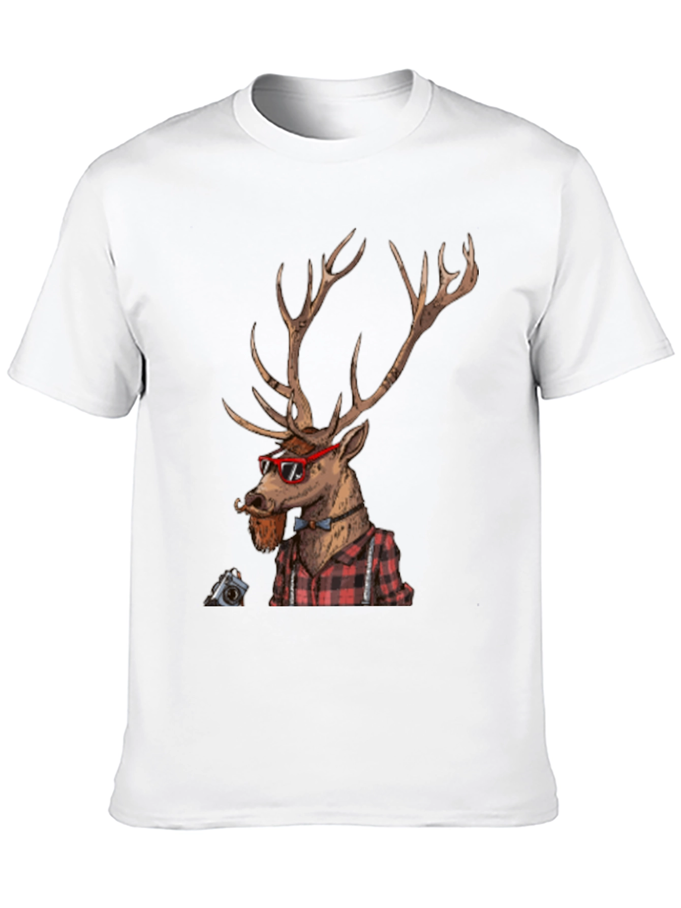Hipster Deer Graphic Tee