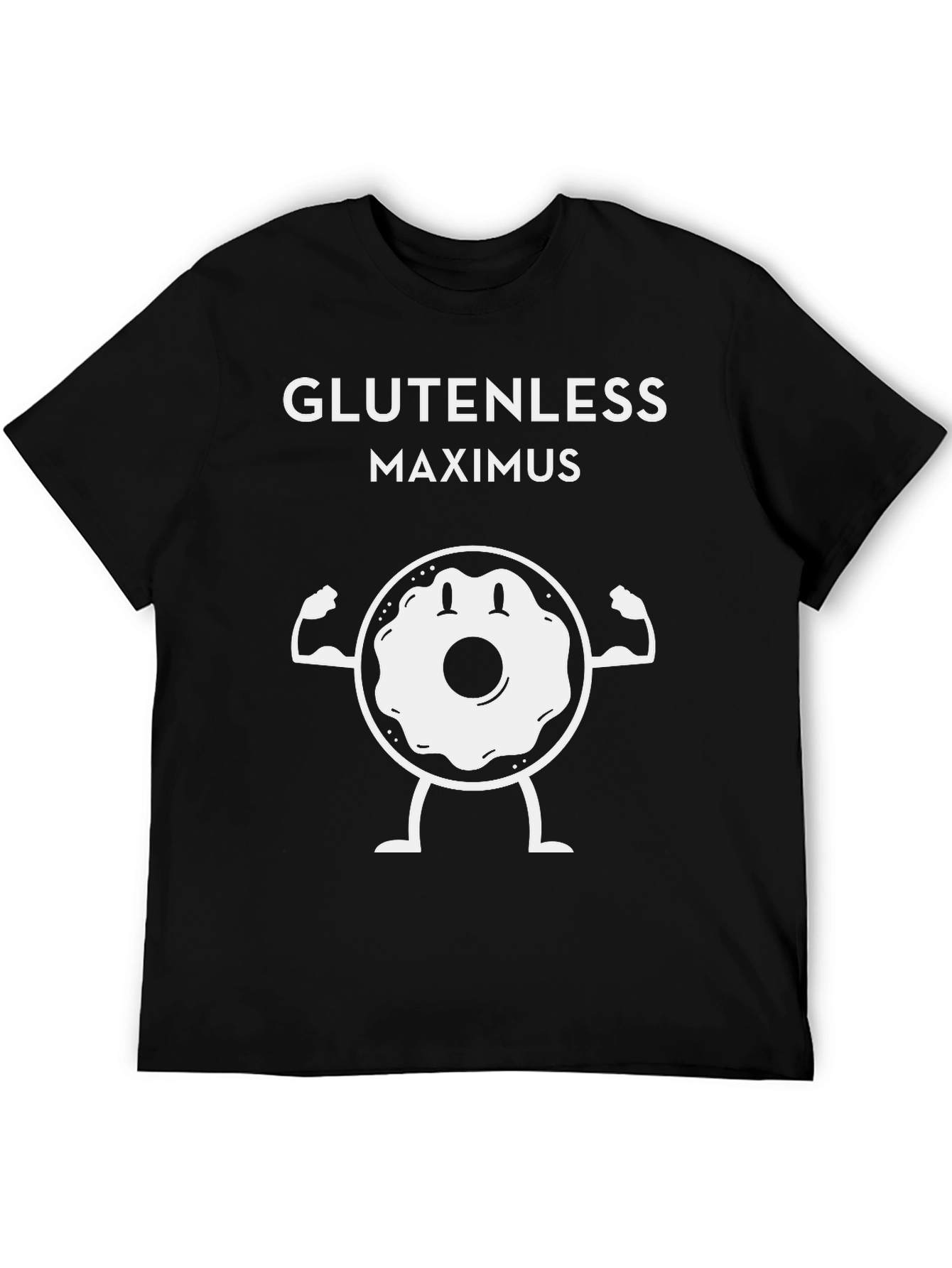 Glutenless Maximus T-Shirt - Funny Donut Gym Tee
