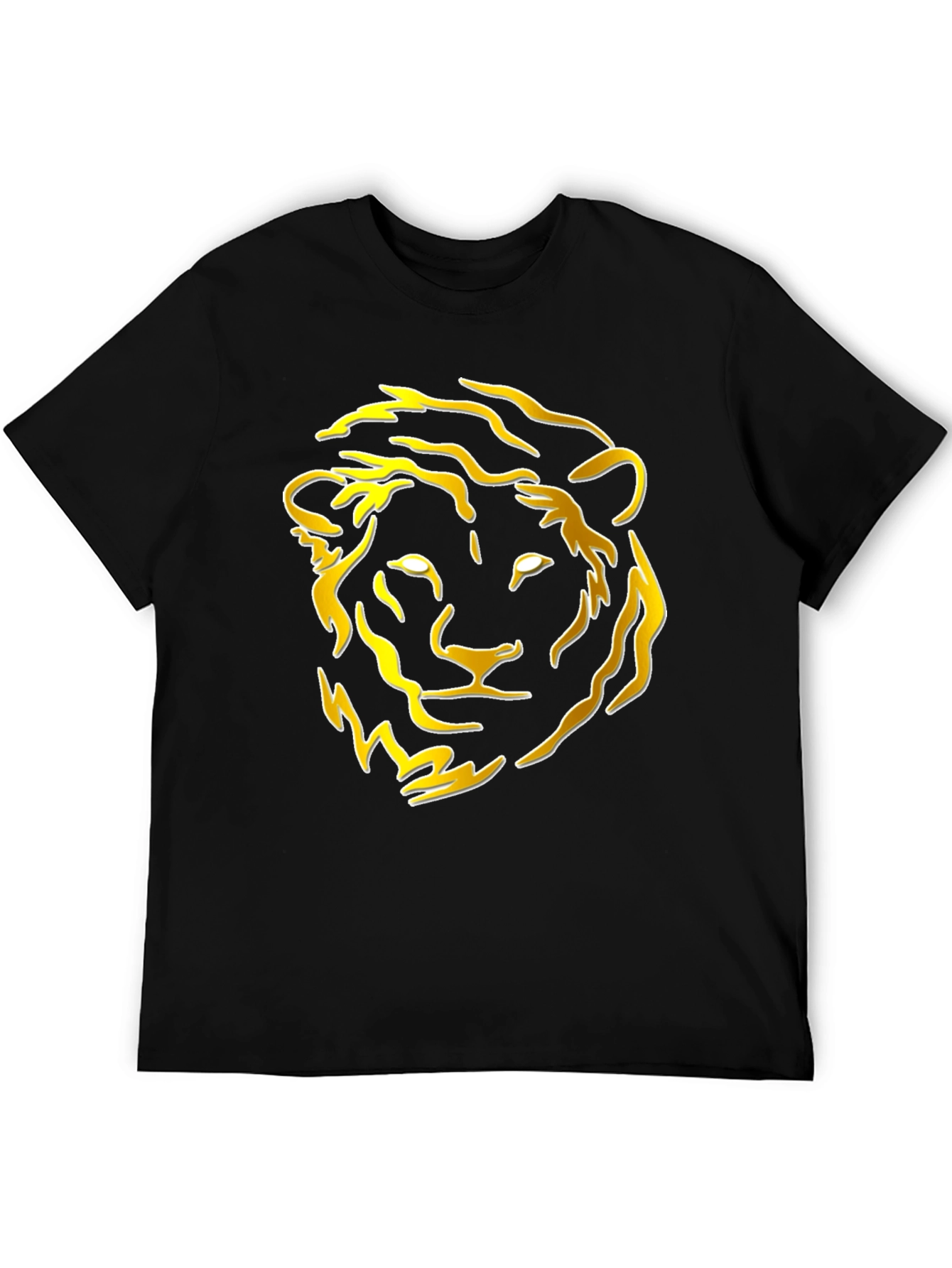 Lion Graphic Tee - Bold Black T-Shirt