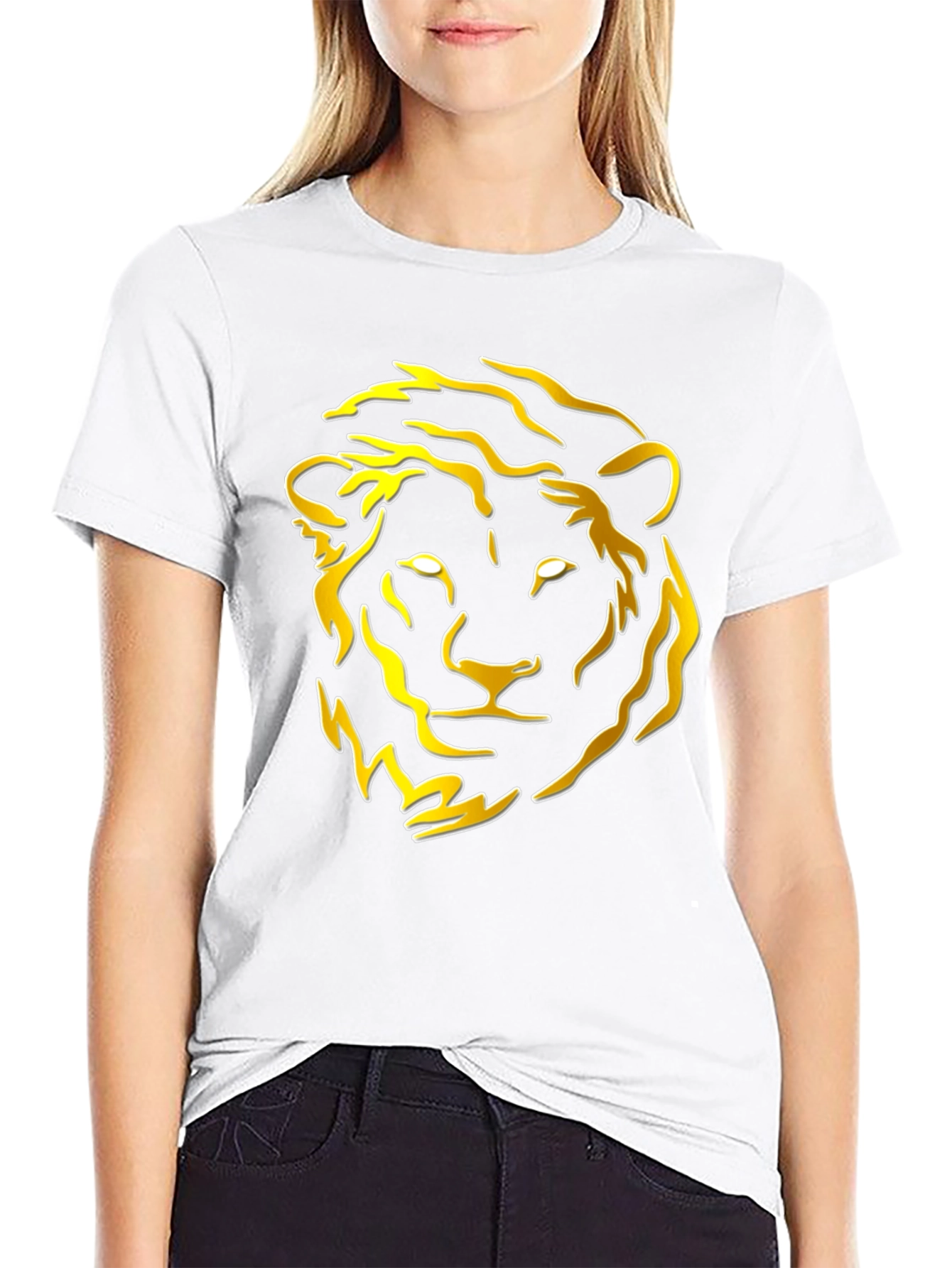 Lion Graphic Tee - Bold Black T-Shirt