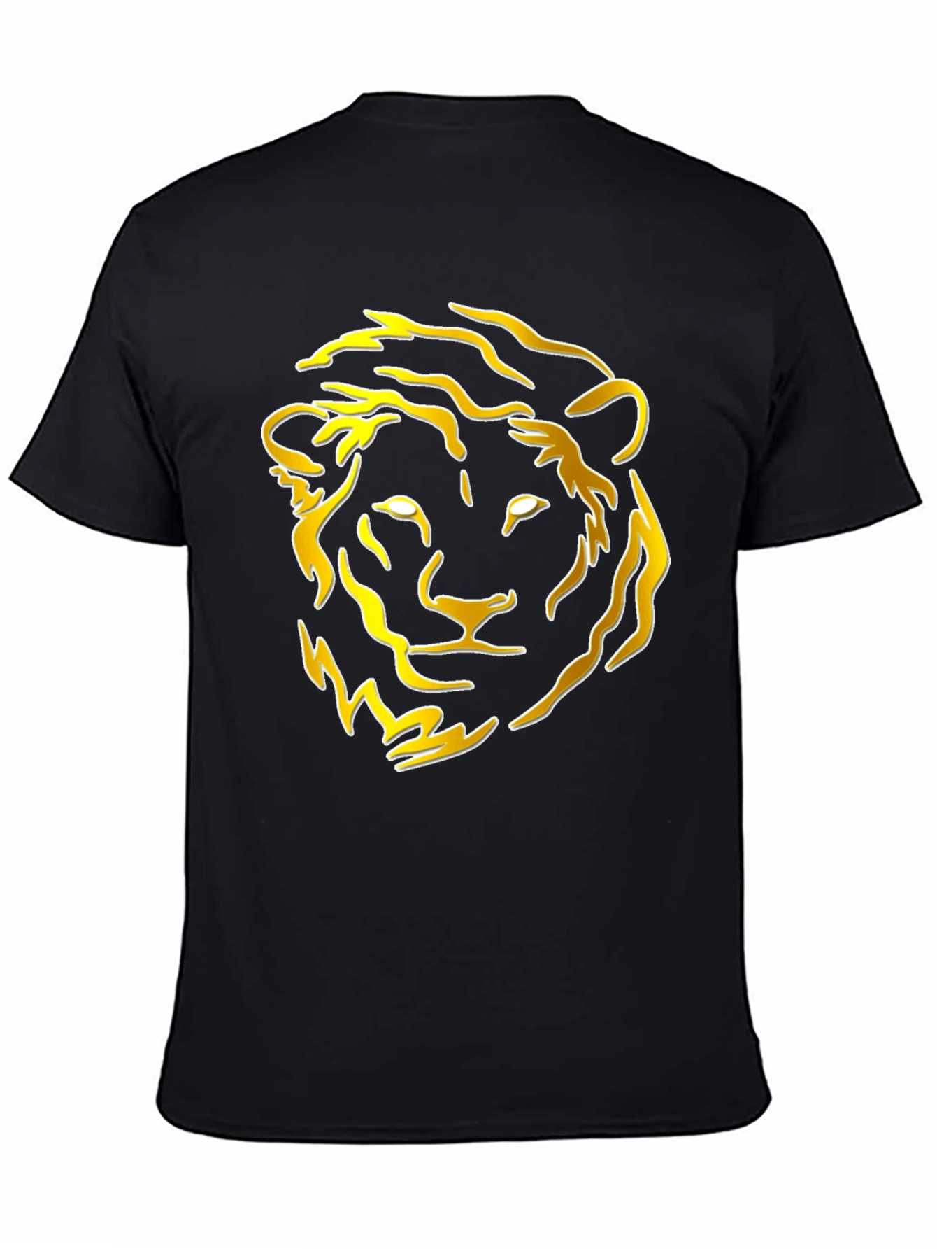 Lion Graphic Tee - Bold Black T-Shirt