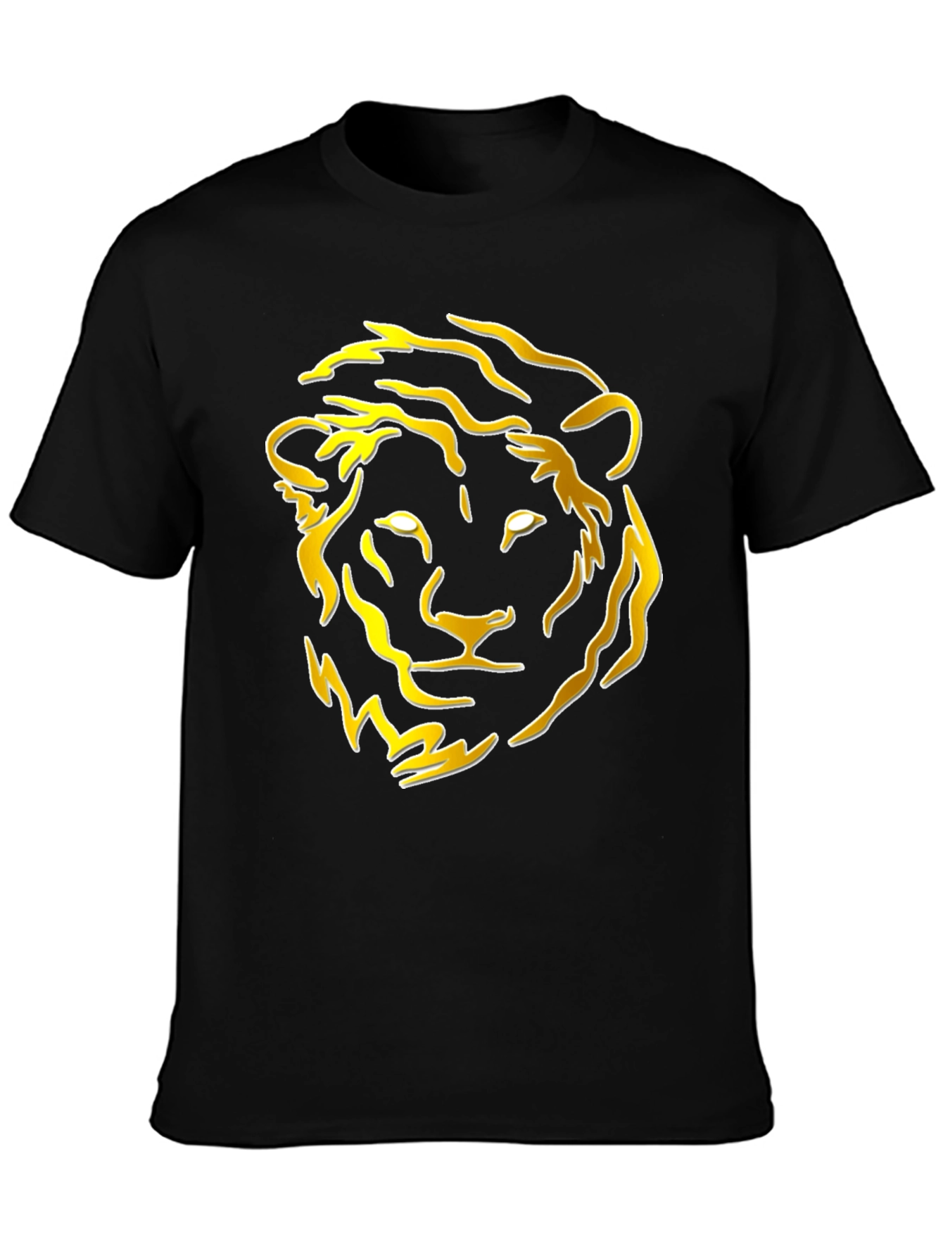 Lion Graphic Tee - Bold Black T-Shirt