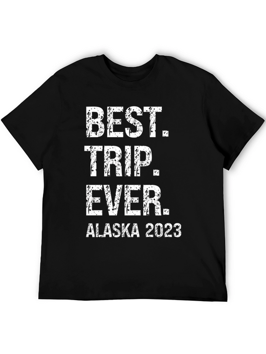 Best Trip Ever Alaska 2023 Black T-Shirt