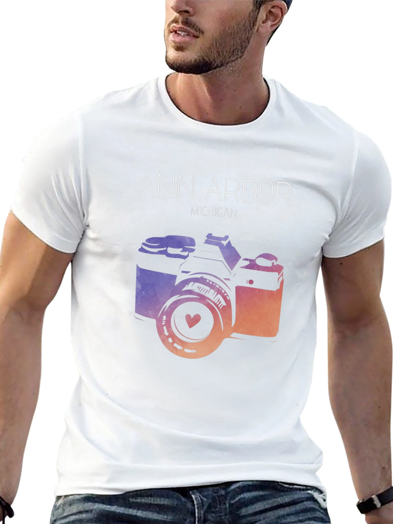 Ann Arbor Michigan Camera T-Shirt