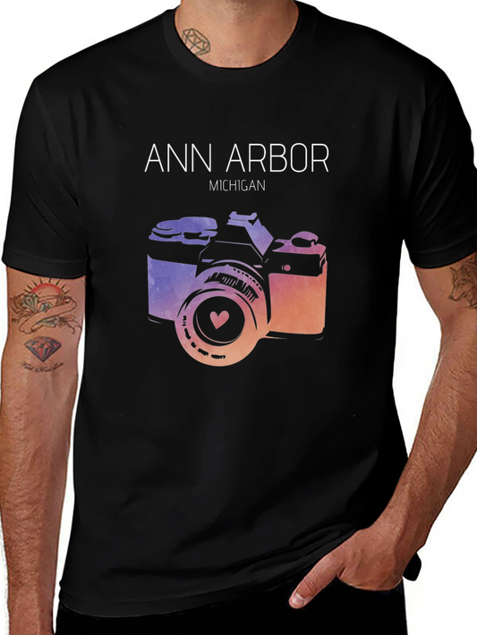 Ann Arbor Michigan Camera T-Shirt