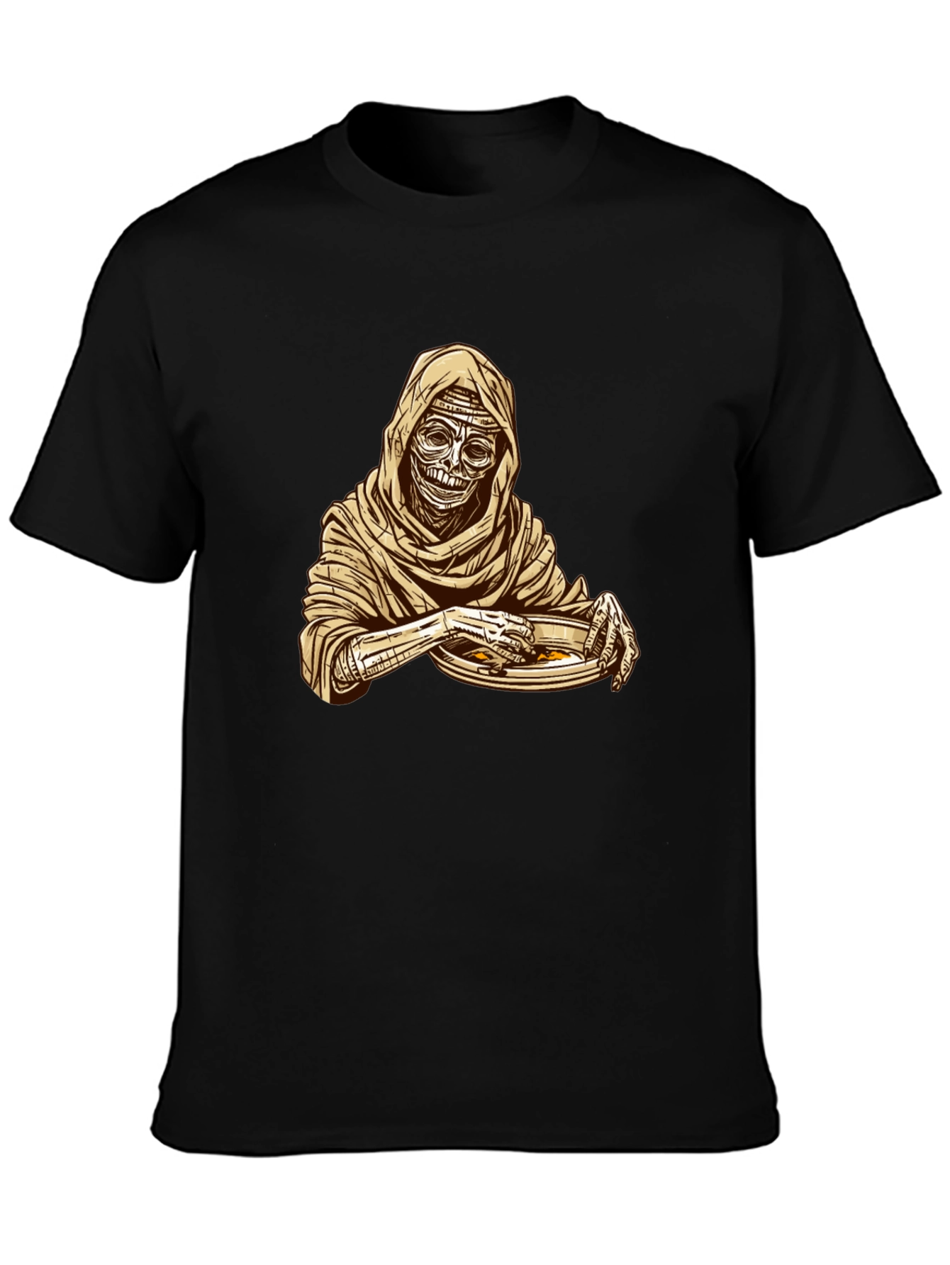 Mummy Eating Ramen Graphic T-Shirt