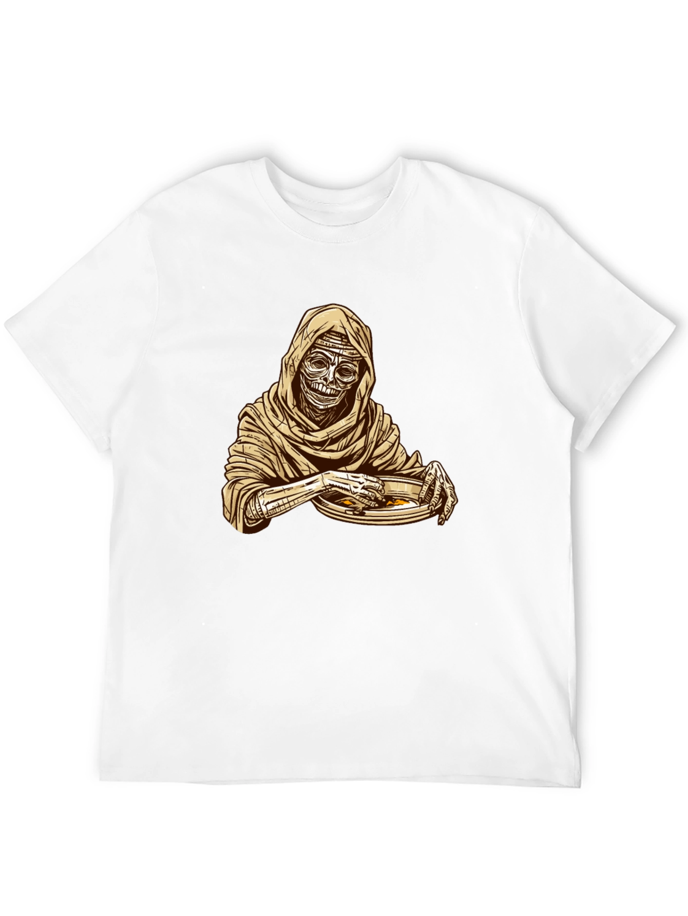 Mummy Eating Ramen Graphic T-Shirt