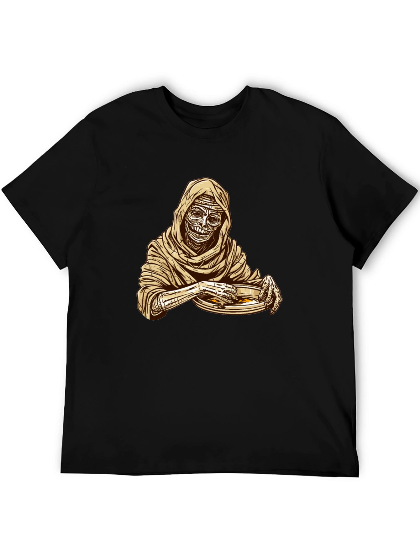 Mummy Eating Ramen Graphic T-Shirt