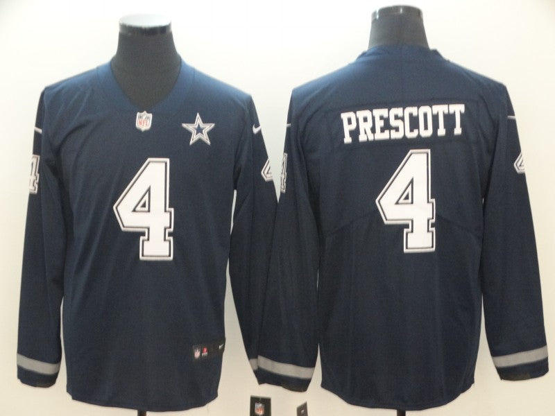 Men's Dallas Cowboys Dak Prescott #4 Navy Alternate Game Jerseys