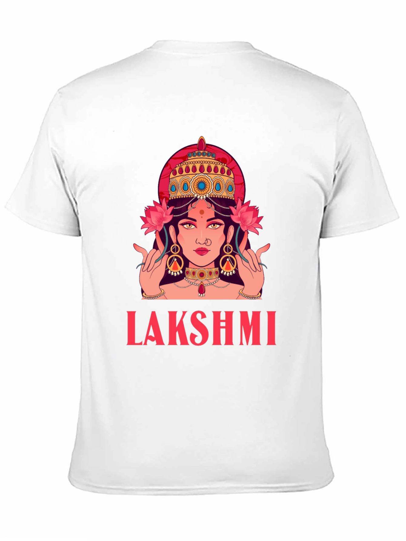 Lakshmi Graphic Tee - Divine Indian Goddess Shirt