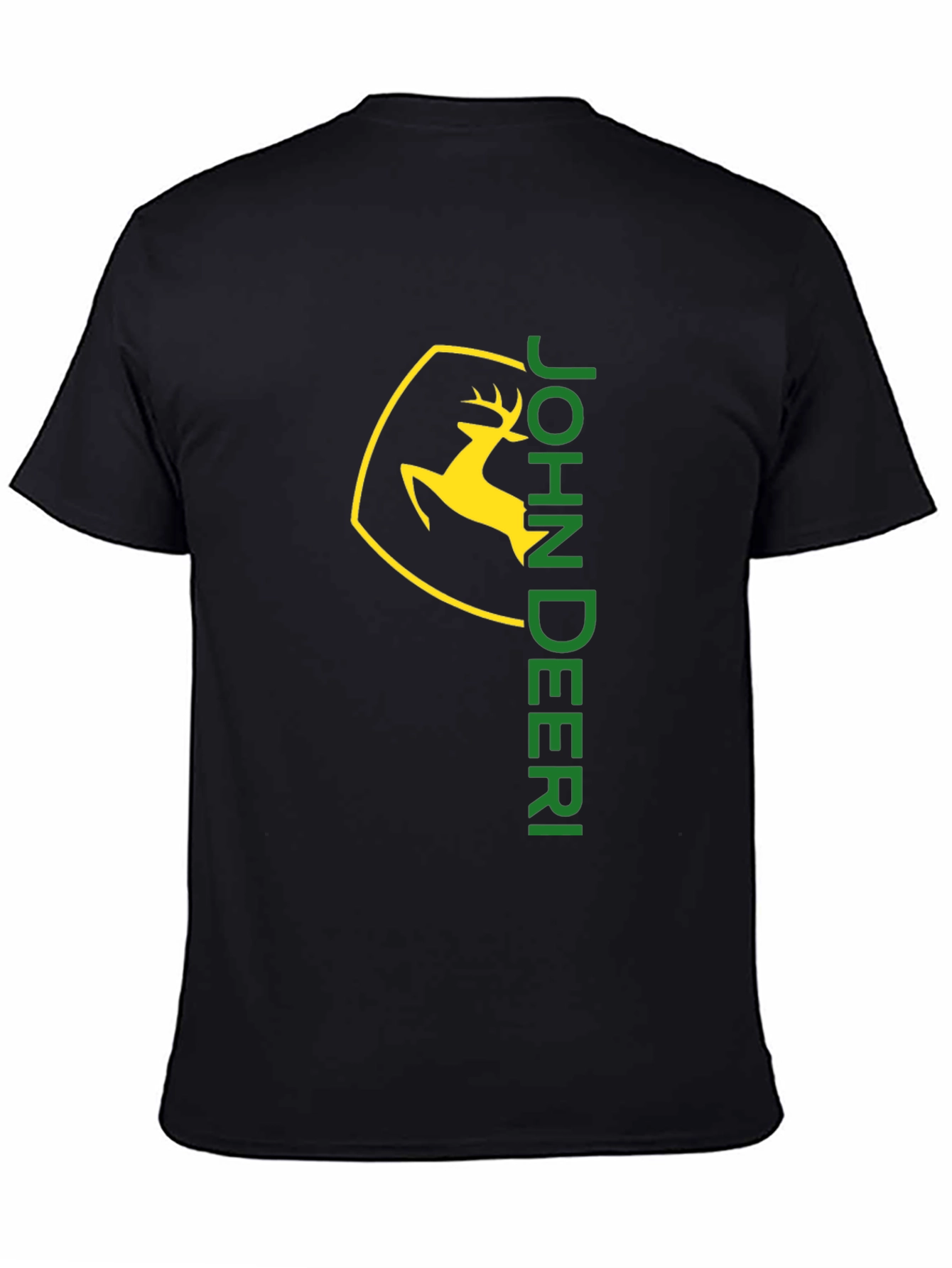John Deere Black T-Shirt - Deer Logo