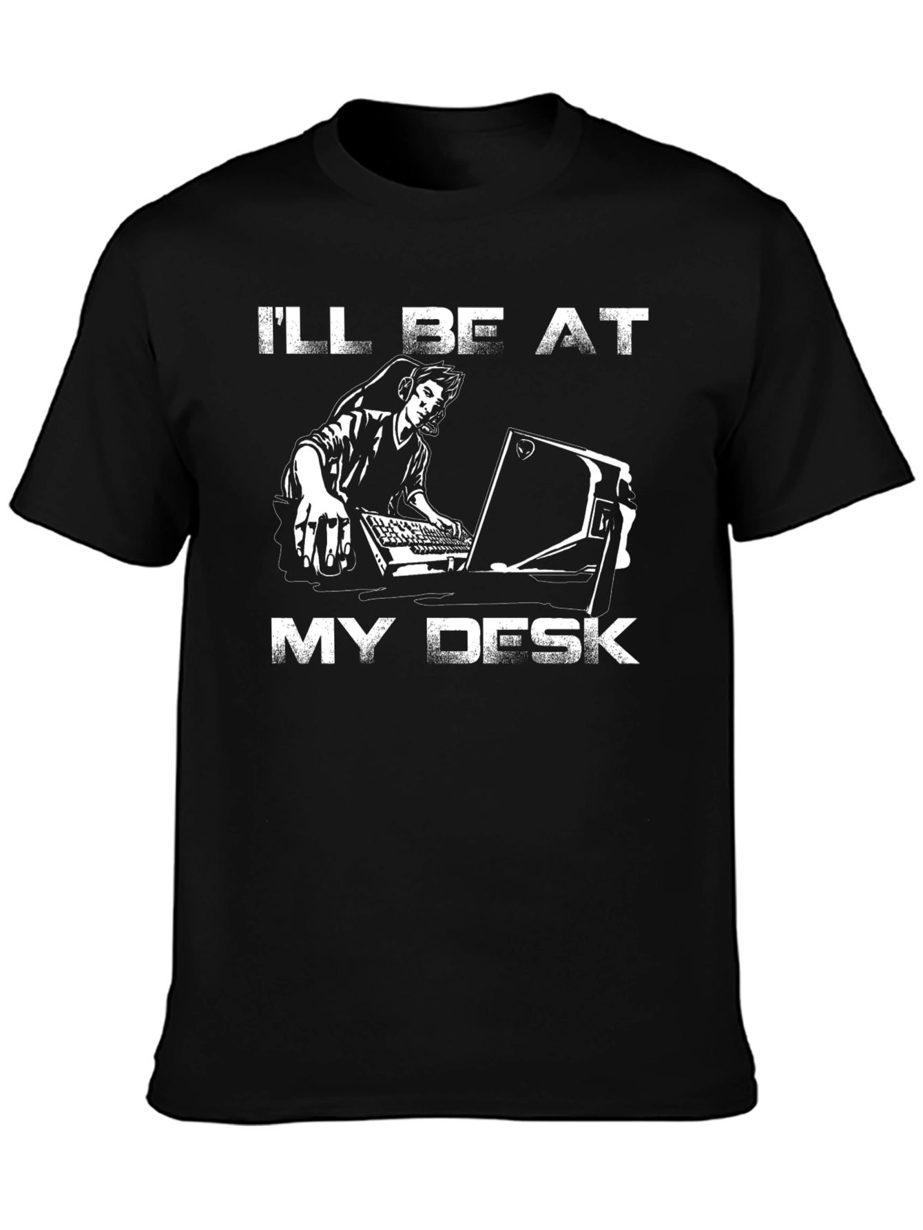 Gamer Graphic Tee - Ill Be At My Desk