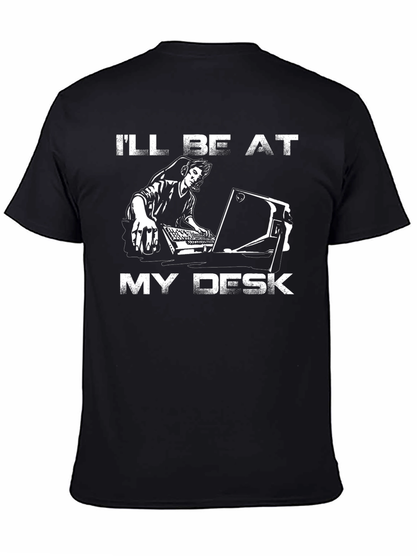 Gamer Graphic Tee - Ill Be At My Desk