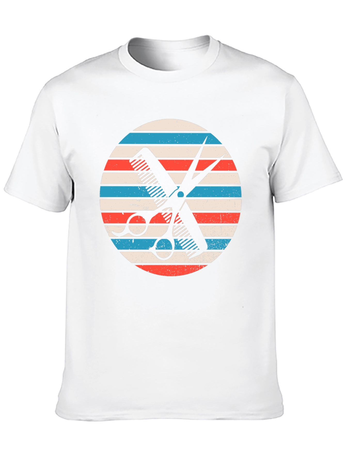 Barber Comb & Scissors Graphic Tee