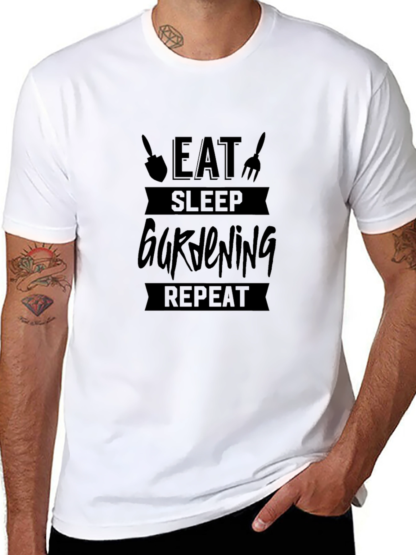 Gardening Enthusiast T-Shirt - Eat Sleep Garden Repeat