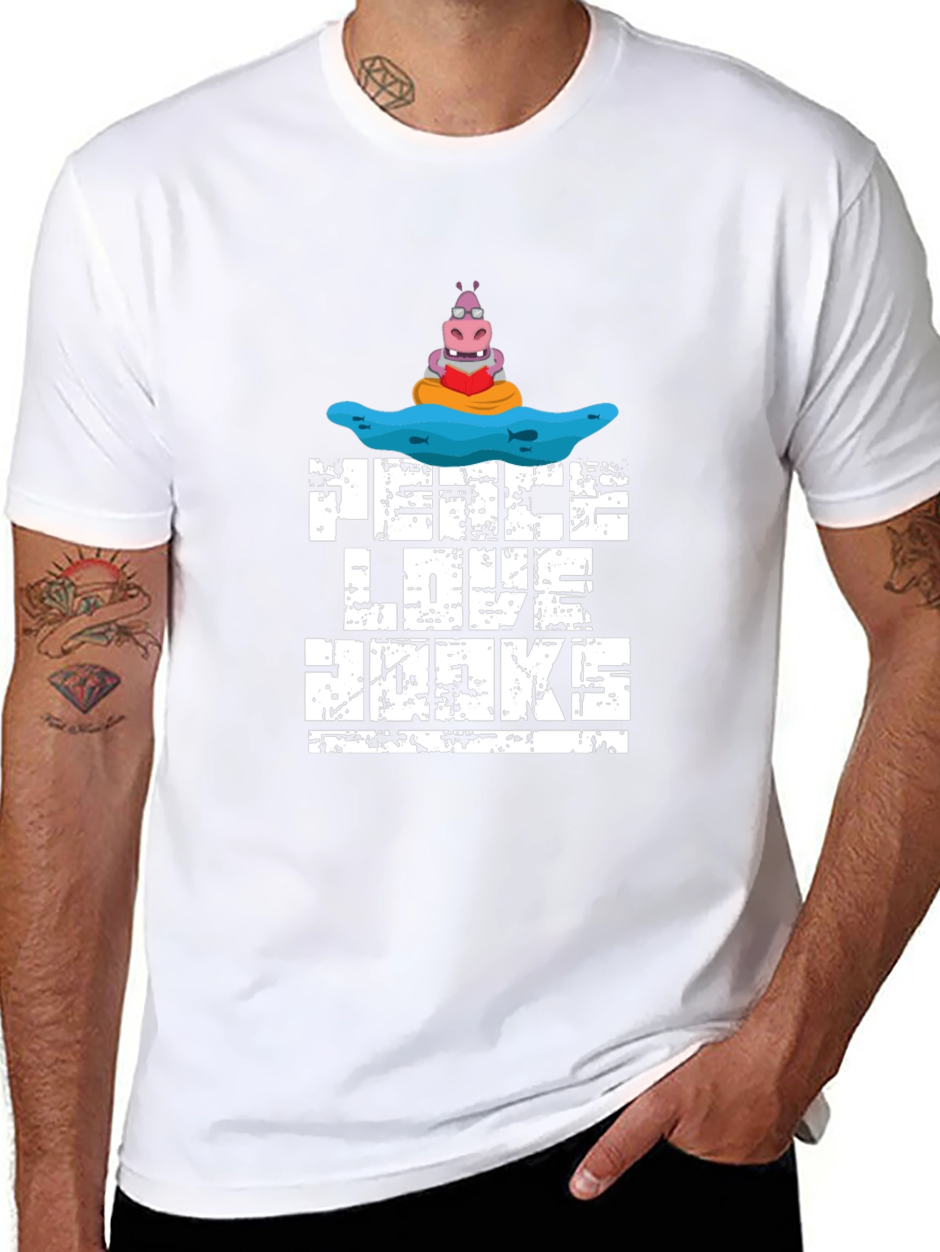 Peace Love Hippos T-Shirt