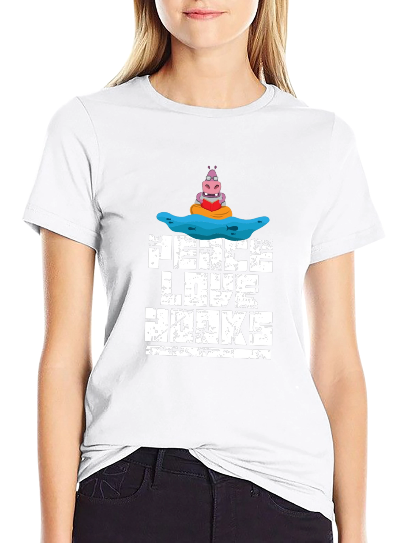 Peace Love Hippos T-Shirt