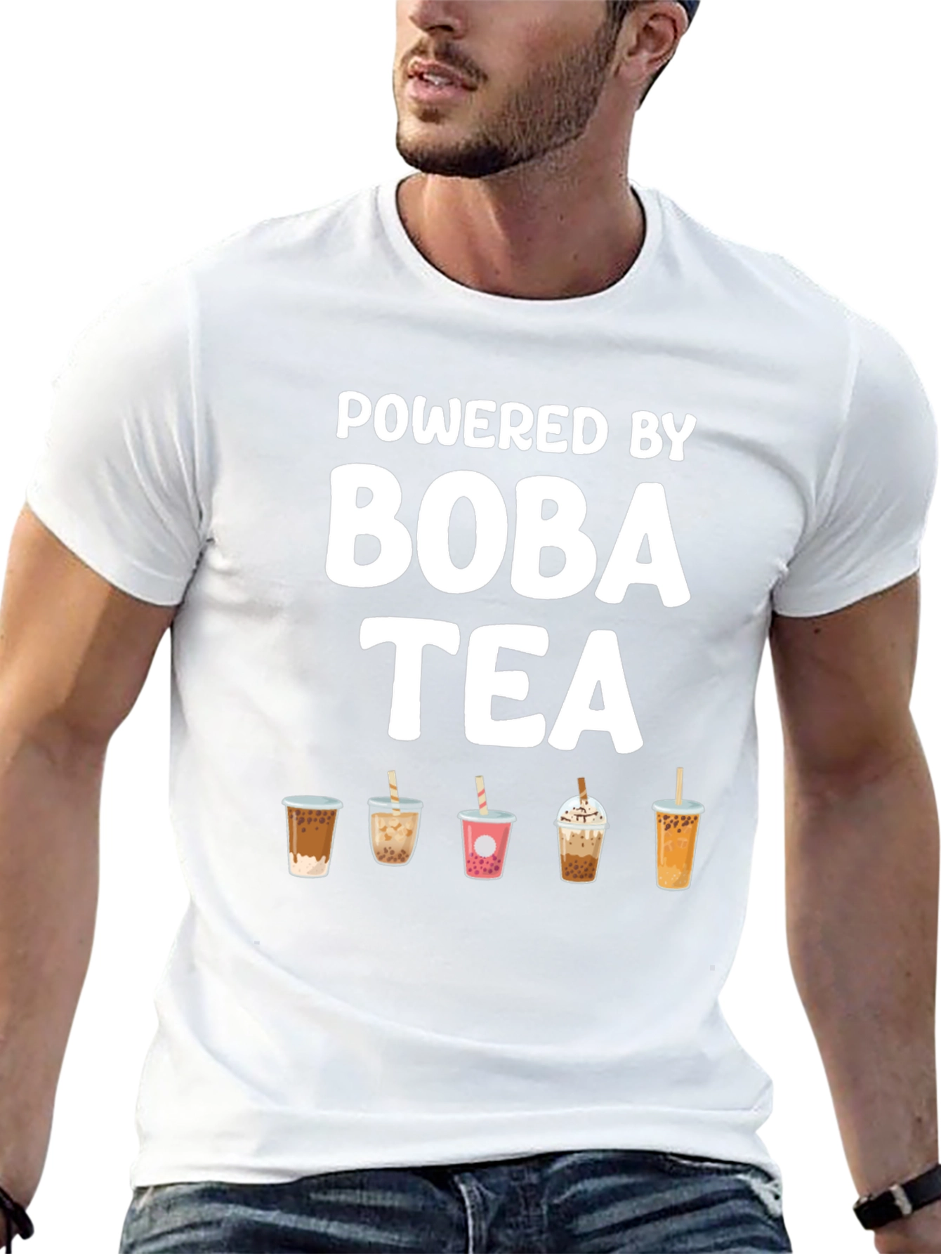 Powered by Boba Tea Graphic Tee