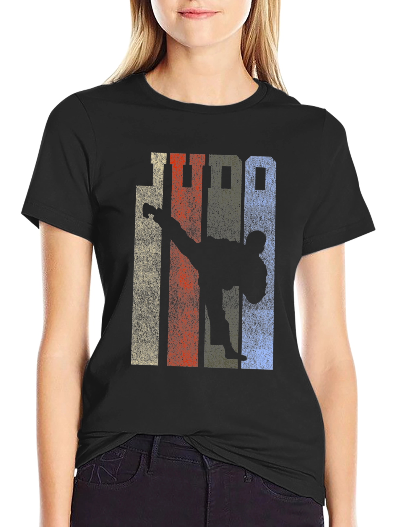 Judo Silhouette Graphic Tee - Martial Arts T-Shirt