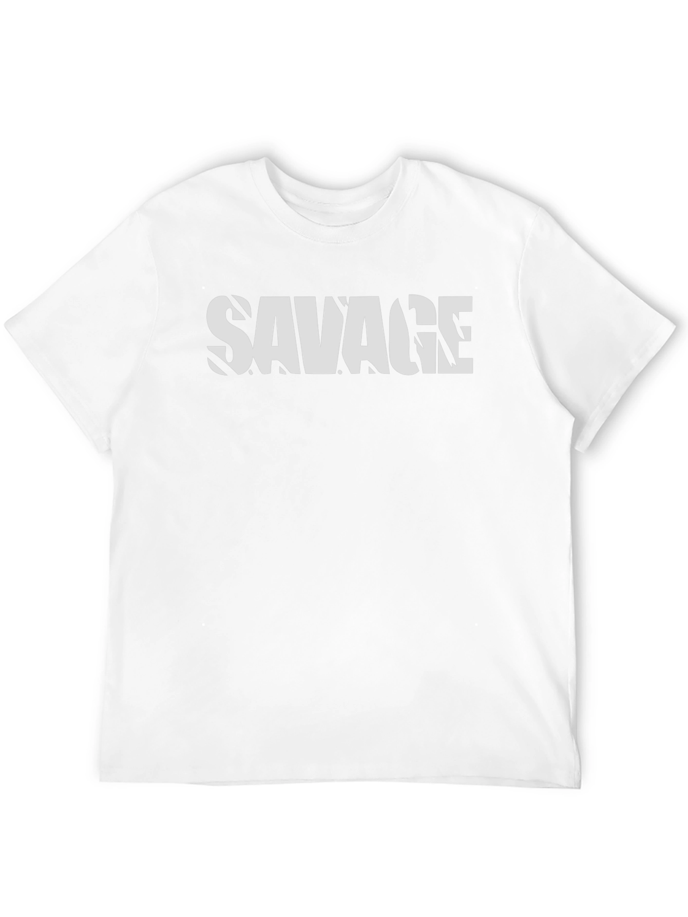 Savage Graphic T-Shirt - Mens Black Crew Neck Tee