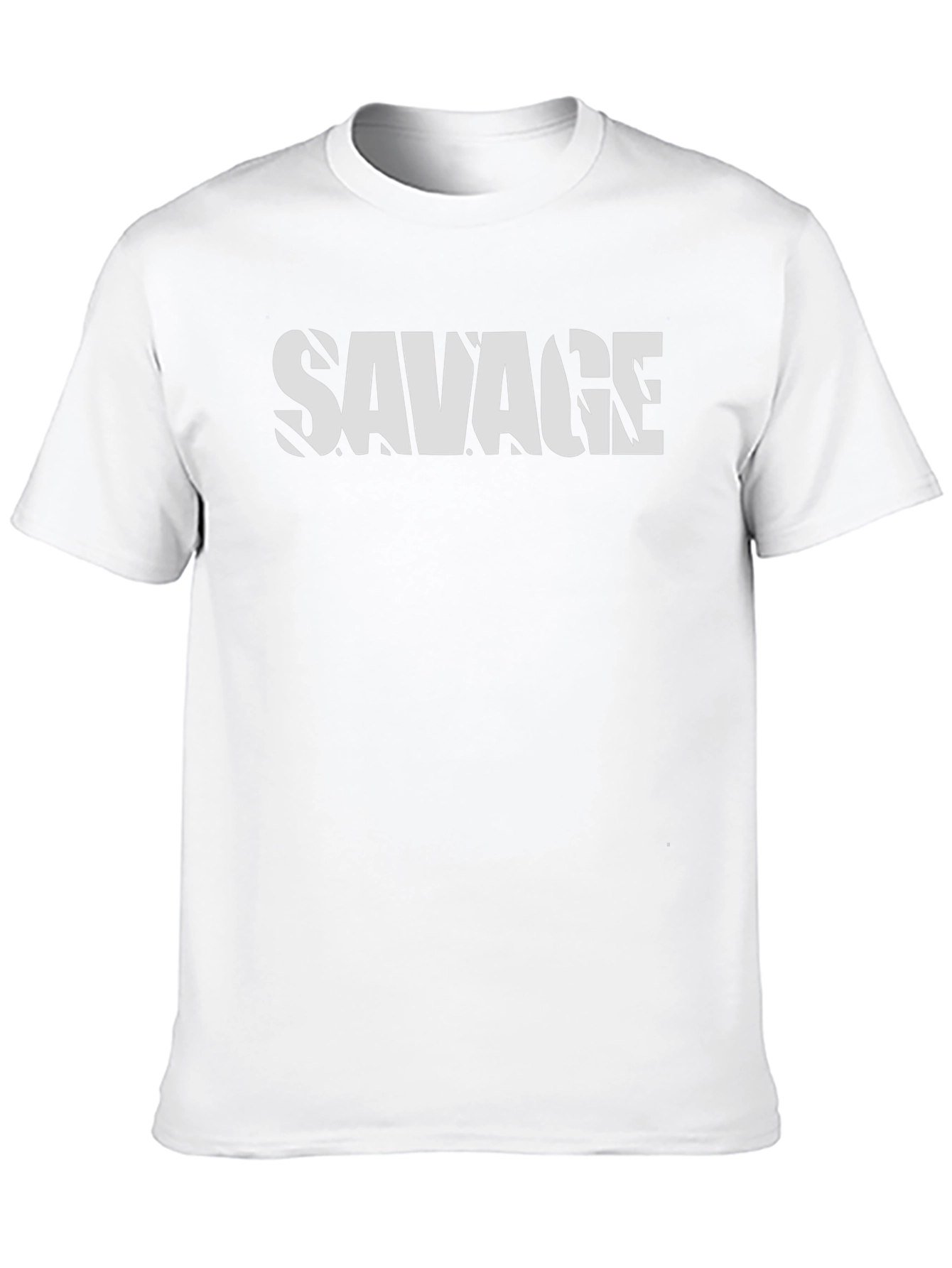 Savage Graphic T-Shirt - Mens Black Crew Neck Tee