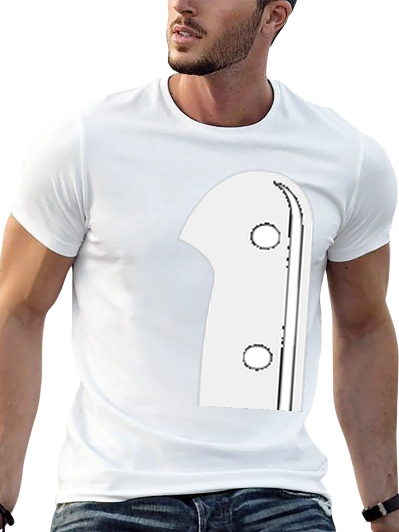 Ghost Graphic Print Black T-Shirt