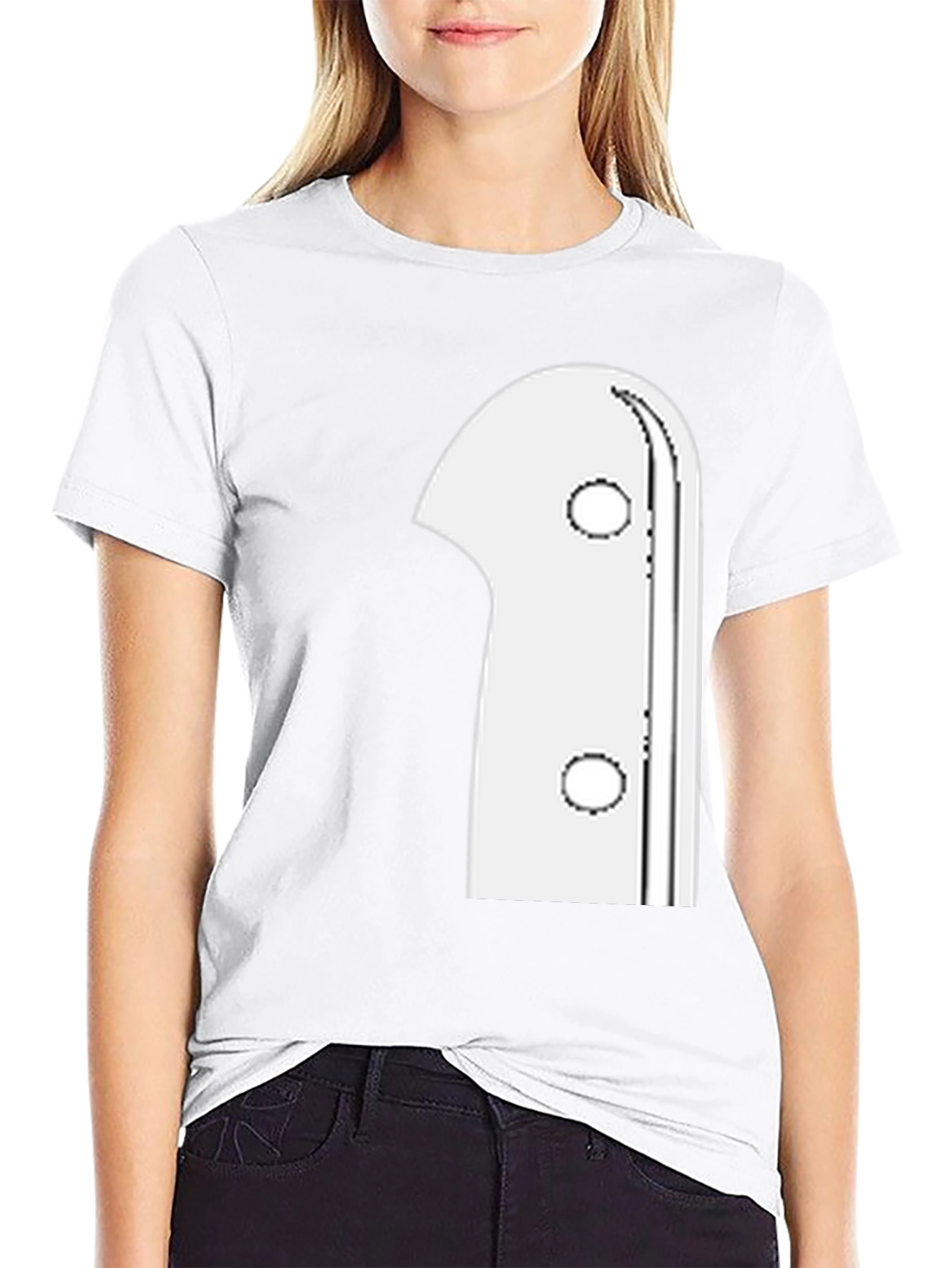 Ghost Graphic Print Black T-Shirt