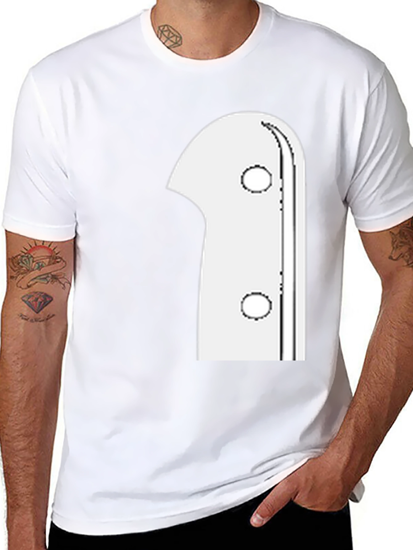 Ghost Graphic Print Black T-Shirt