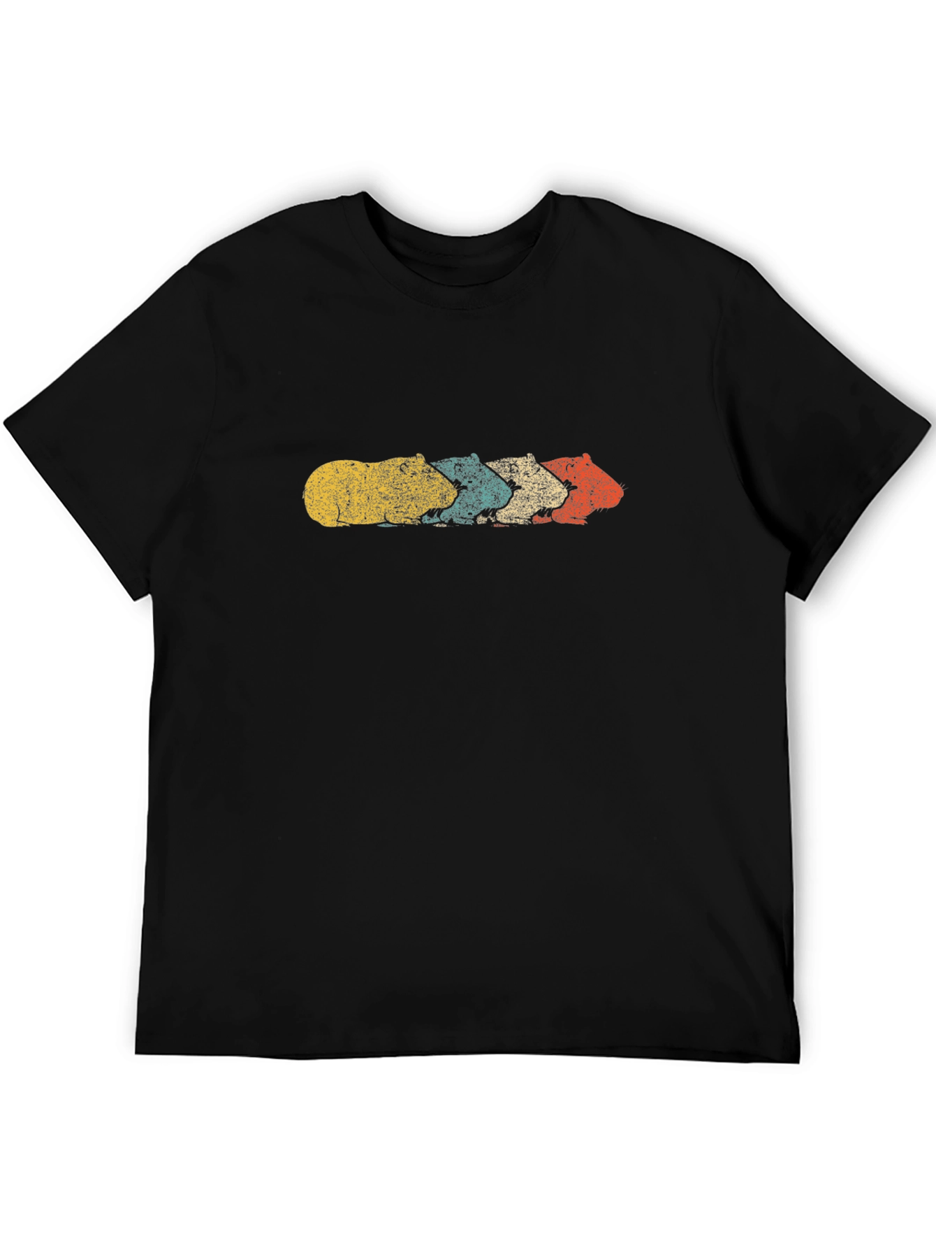 Retro Capybara Line Art T-Shirt