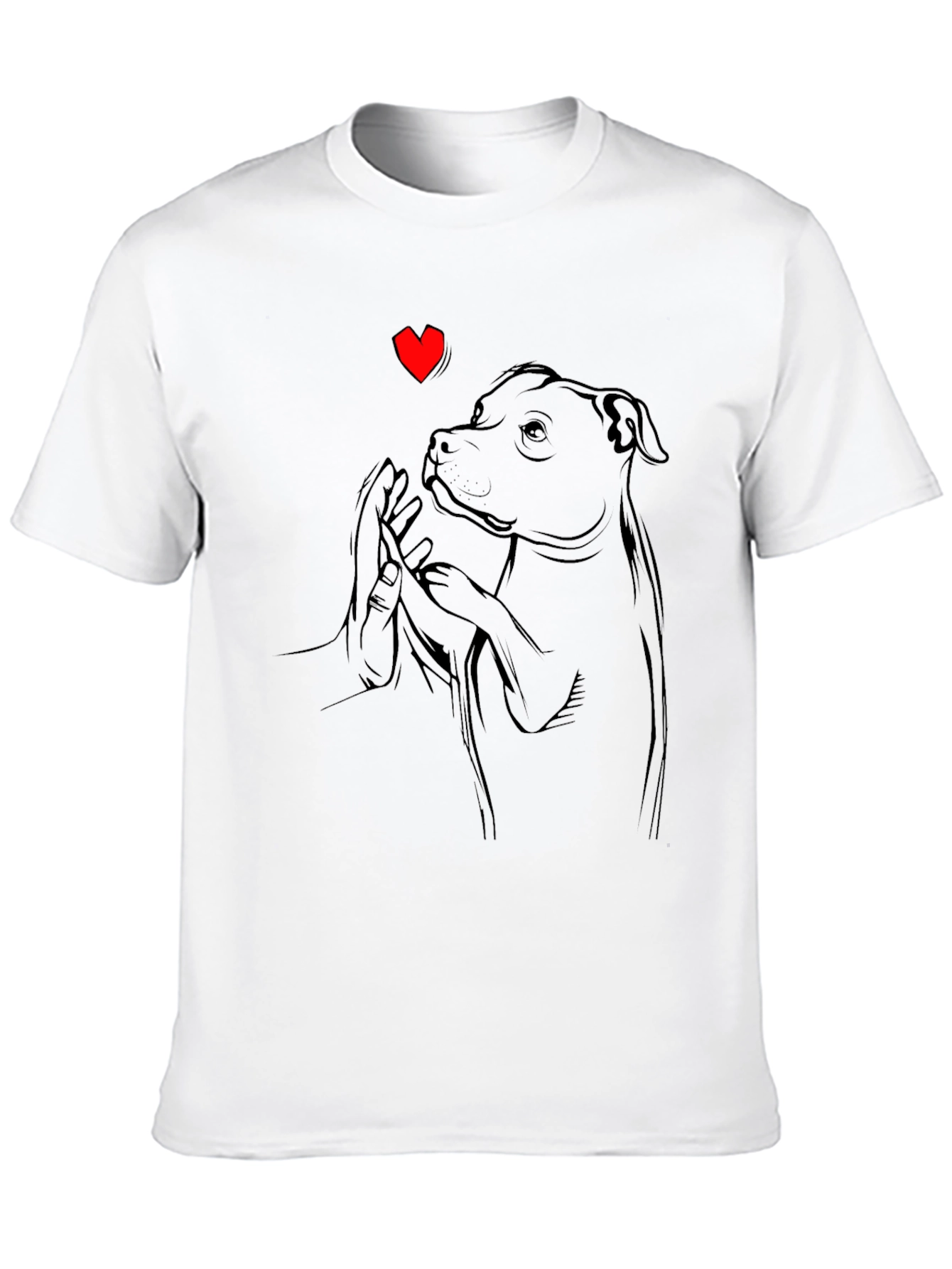 Dog Love T-Shirt - Graphic Print