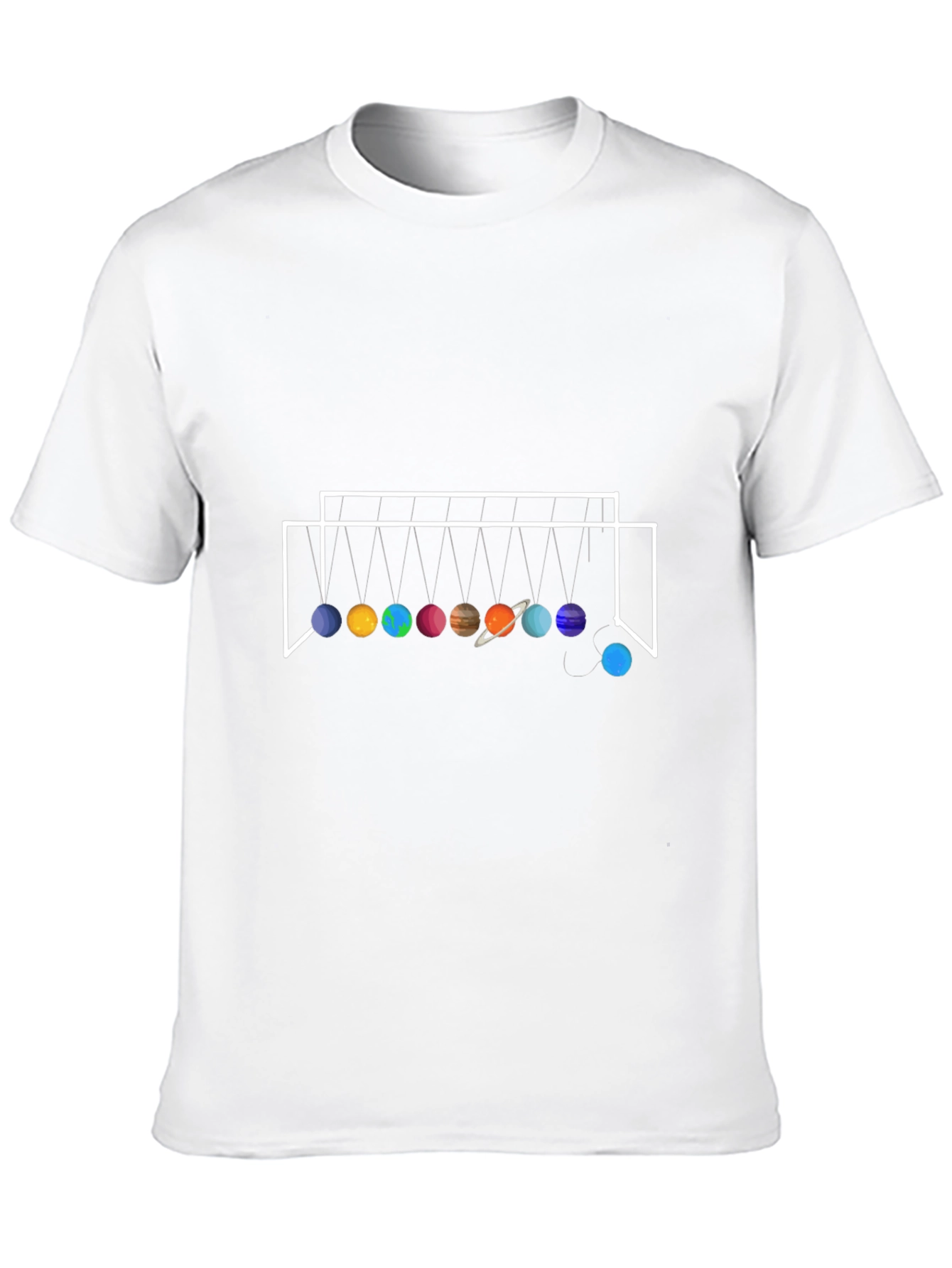 Planetary Newtons Cradle Black T-Shirt