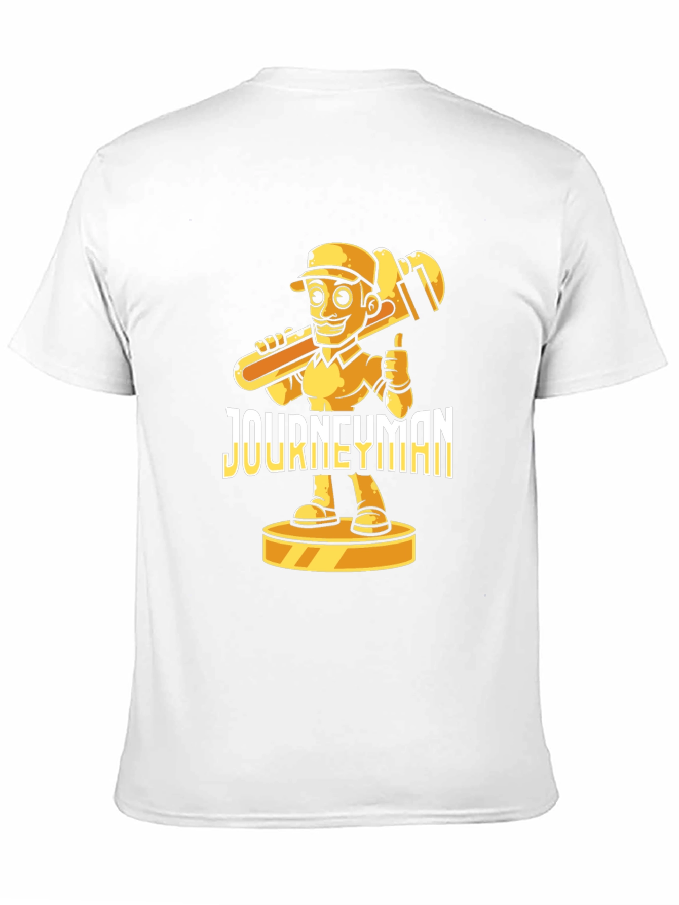 Journeyman Cartoon Plumber Black T-Shirt