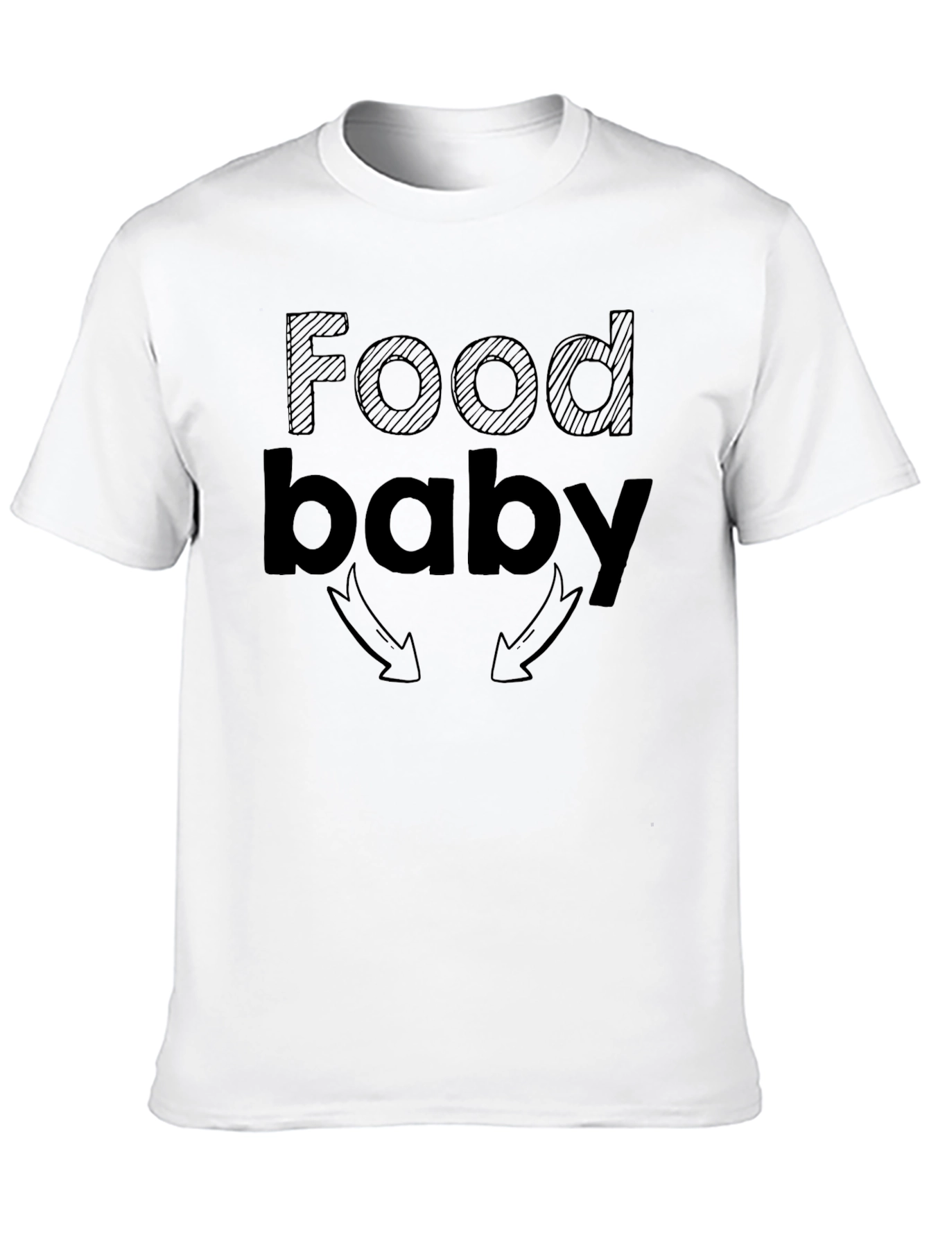 Food Baby T-Shirt - Funny Graphic Tee