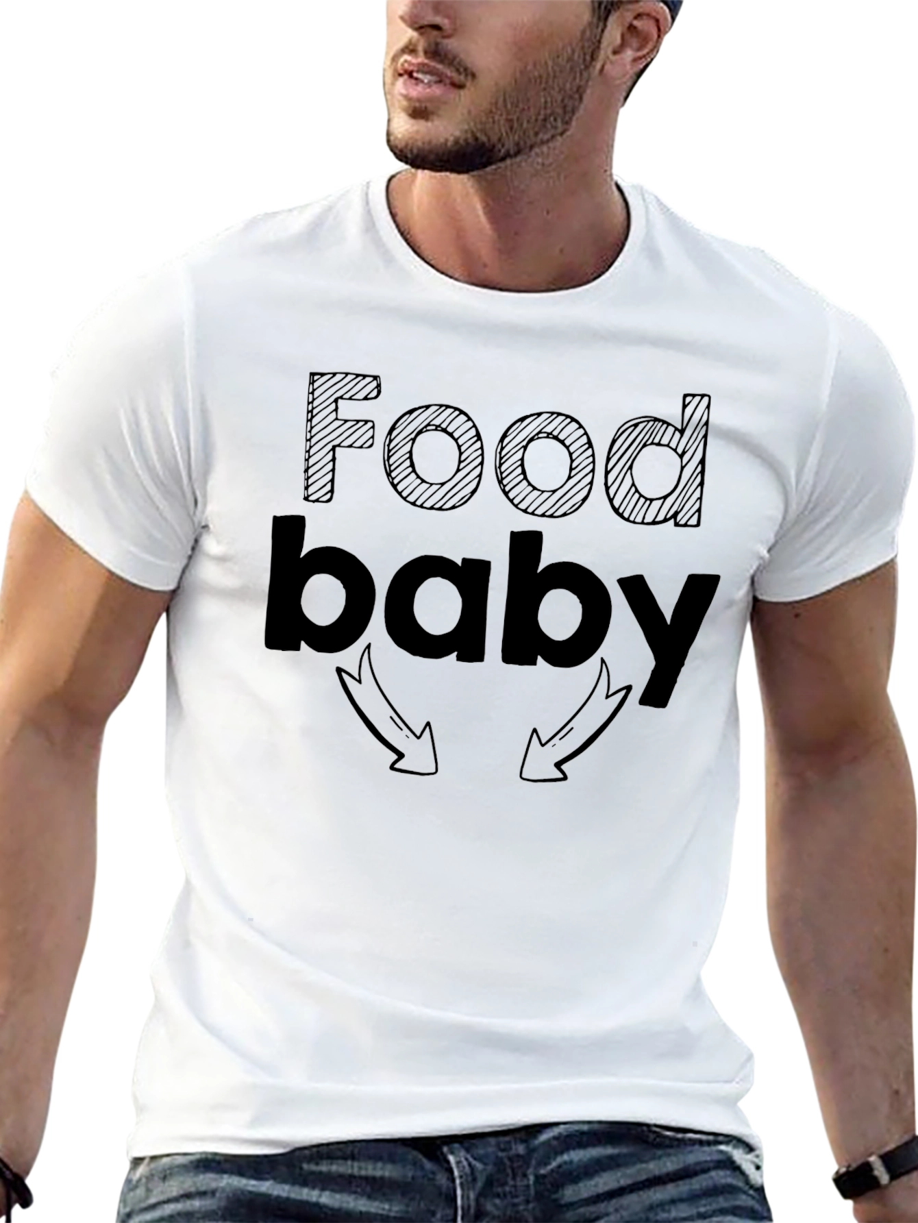 Food Baby T-Shirt - Funny Graphic Tee