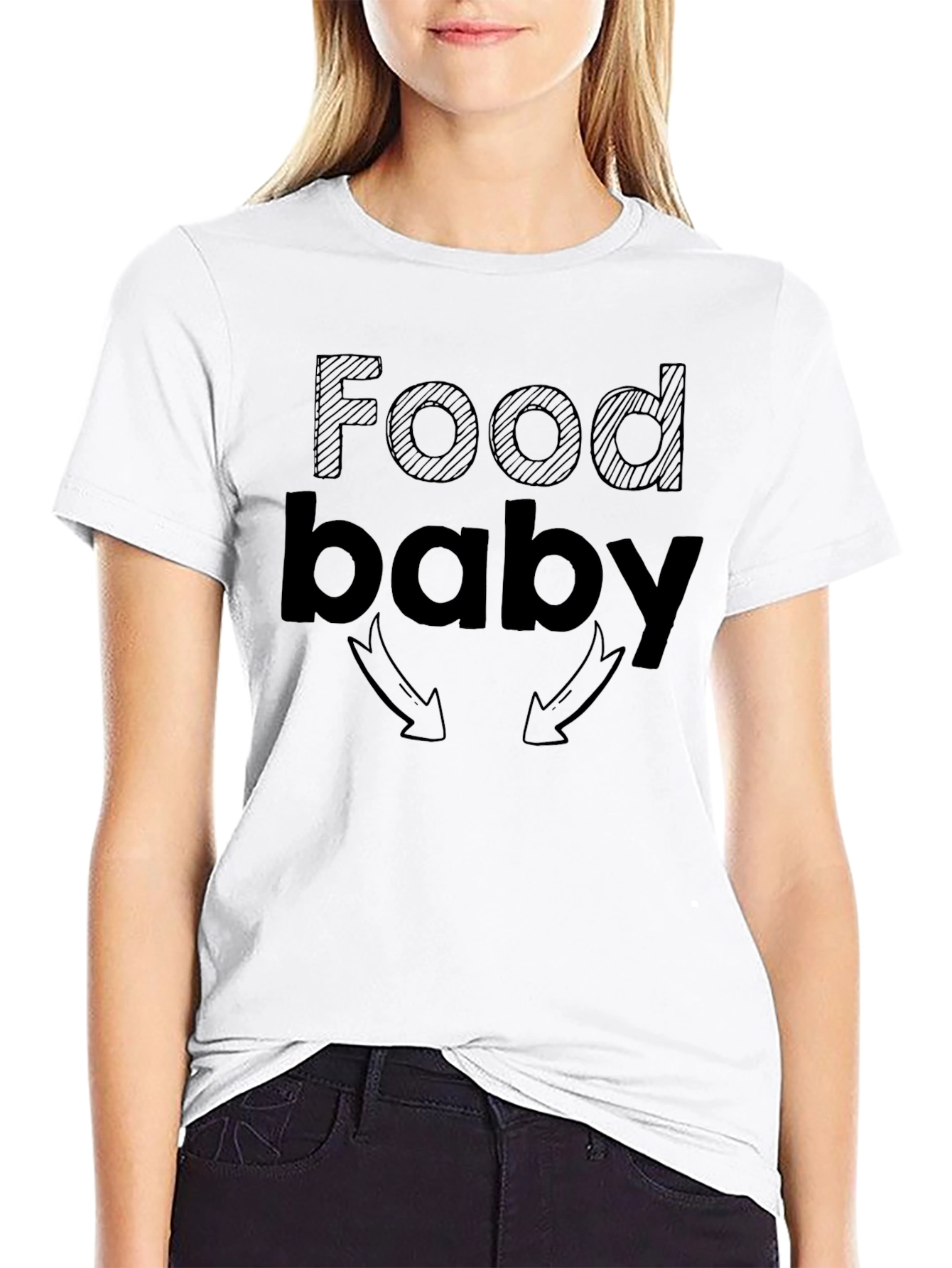 Food Baby T-Shirt - Funny Graphic Tee