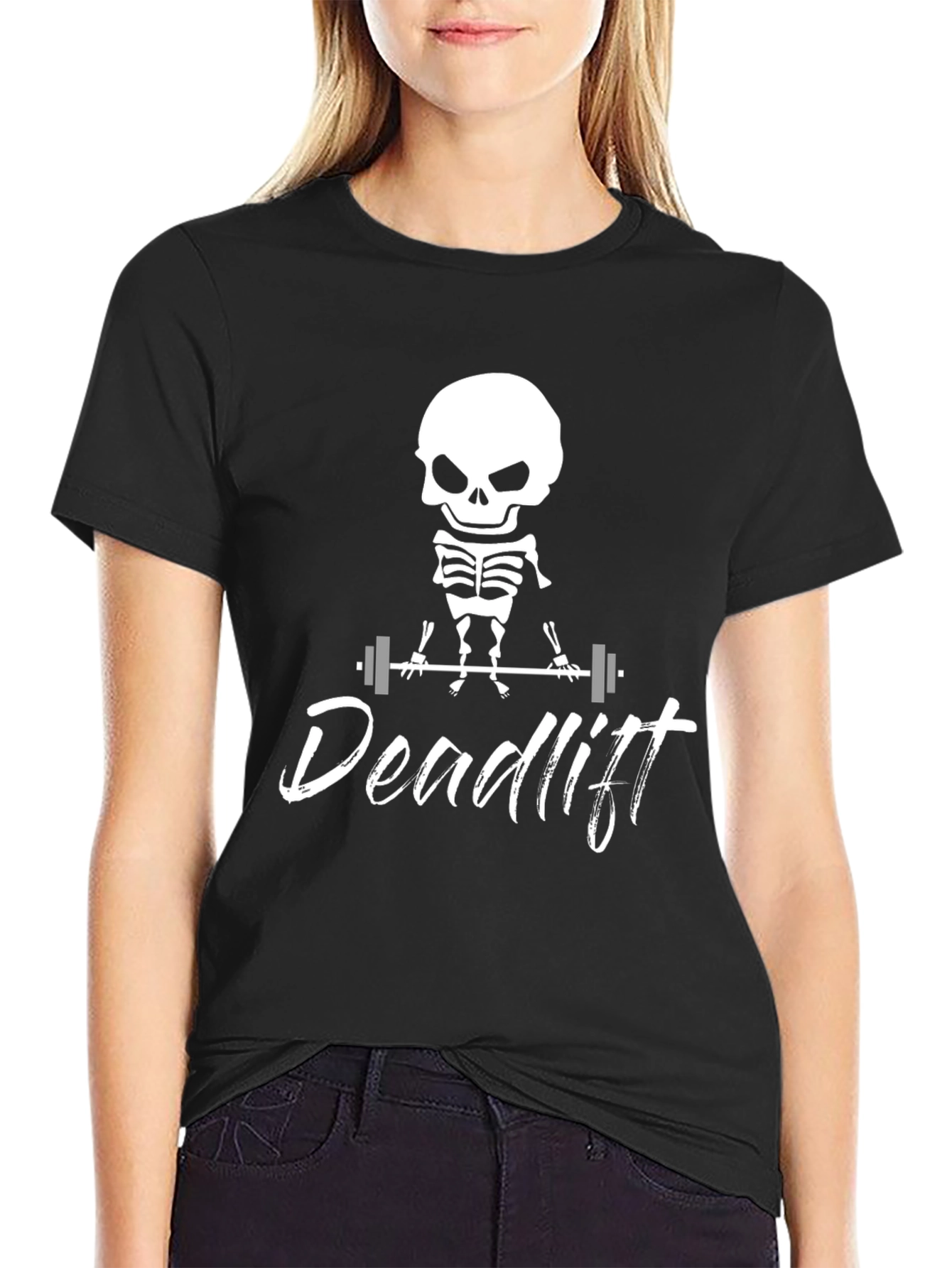 Deadlift Skeleton Graphic T-Shirt