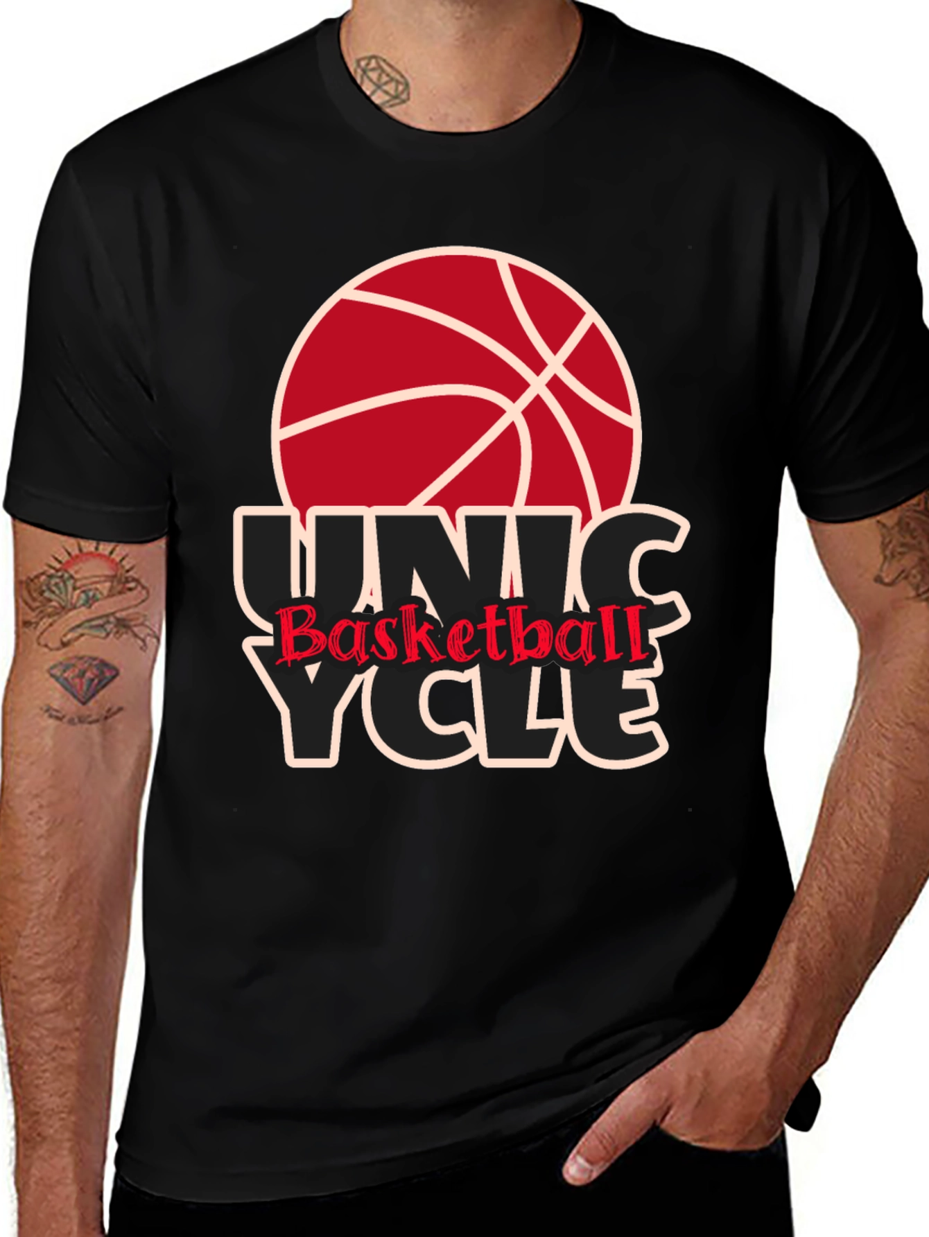 Unicycle Basketball T-Shirt
