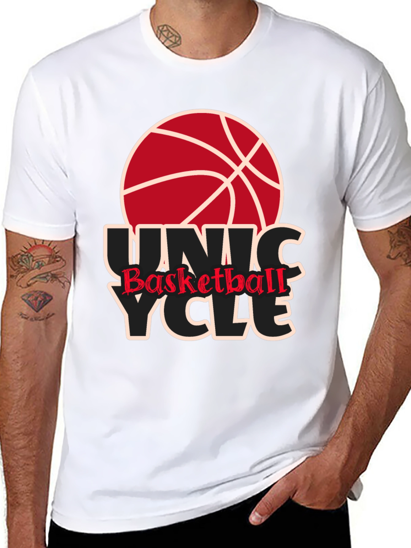 Unicycle Basketball T-Shirt