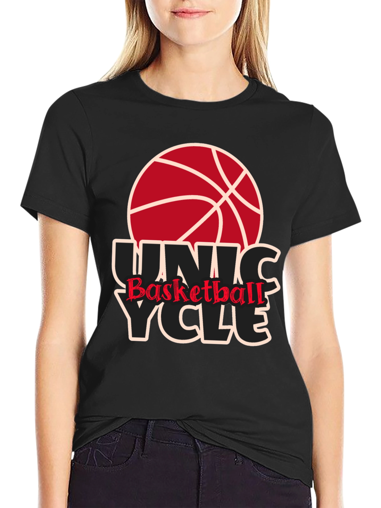 Unicycle Basketball T-Shirt
