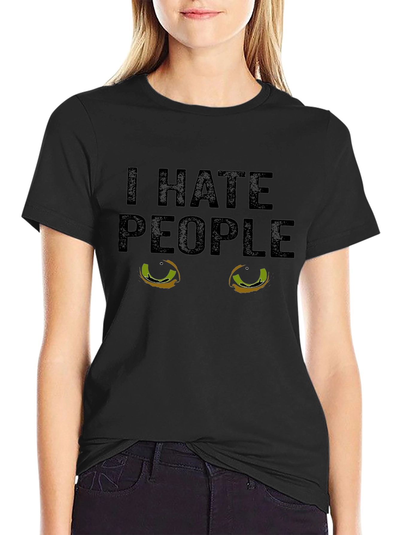 I HATE PEOPLE Cat Eyes T-Shirt