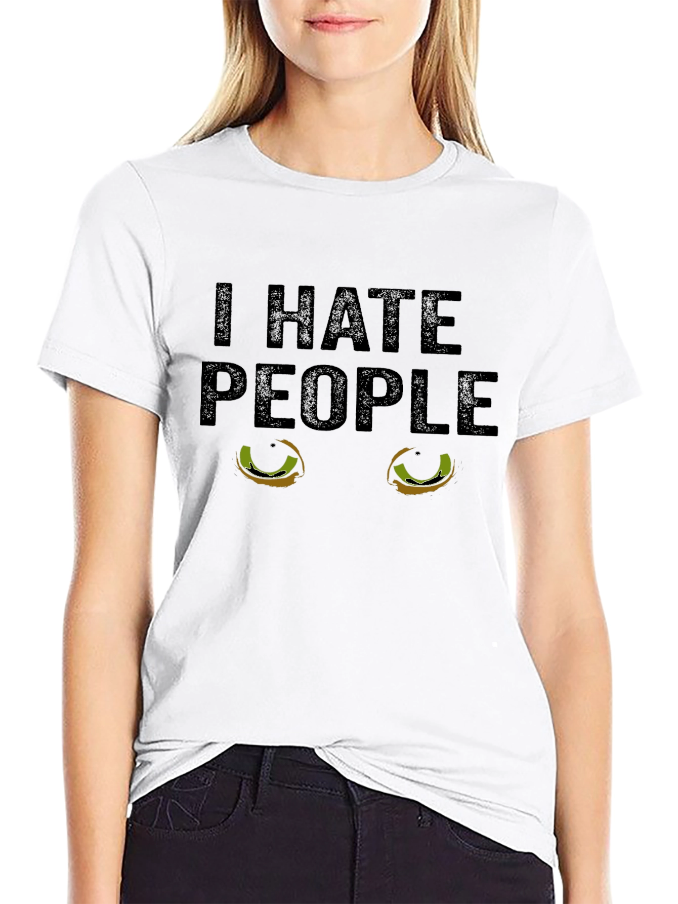 I HATE PEOPLE Cat Eyes T-Shirt